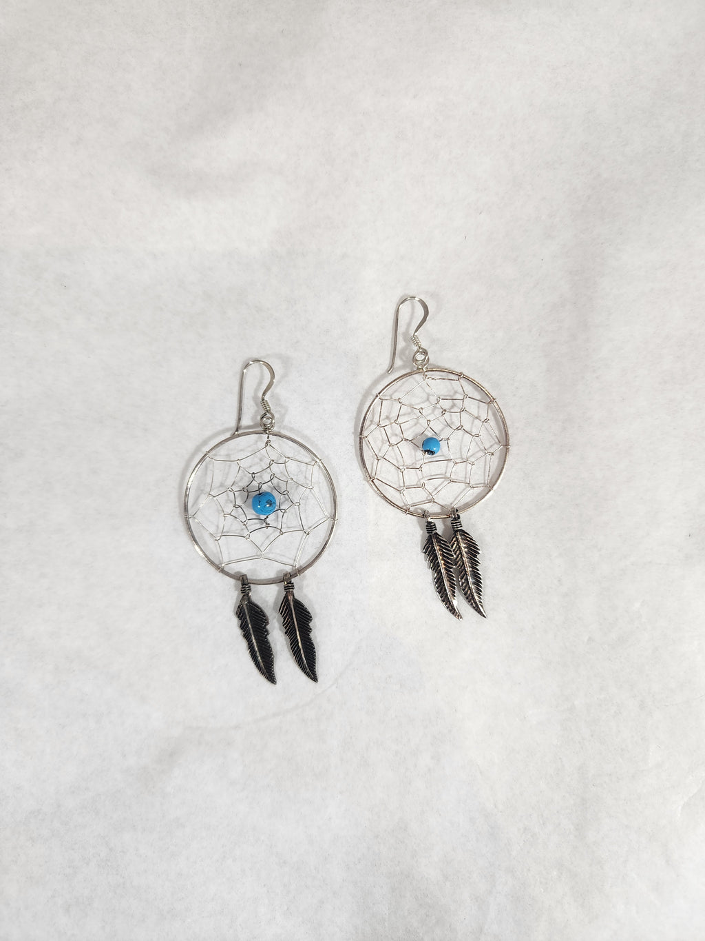 Dream Catcher with Turquoise - Earrings