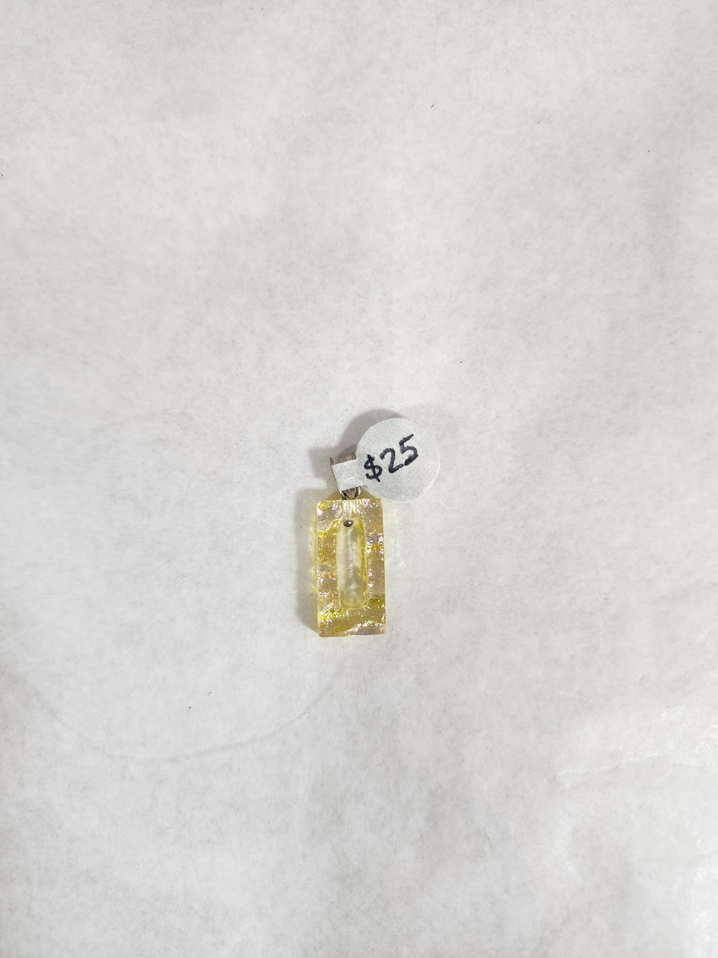 Yellow Small Rectangle Pendant