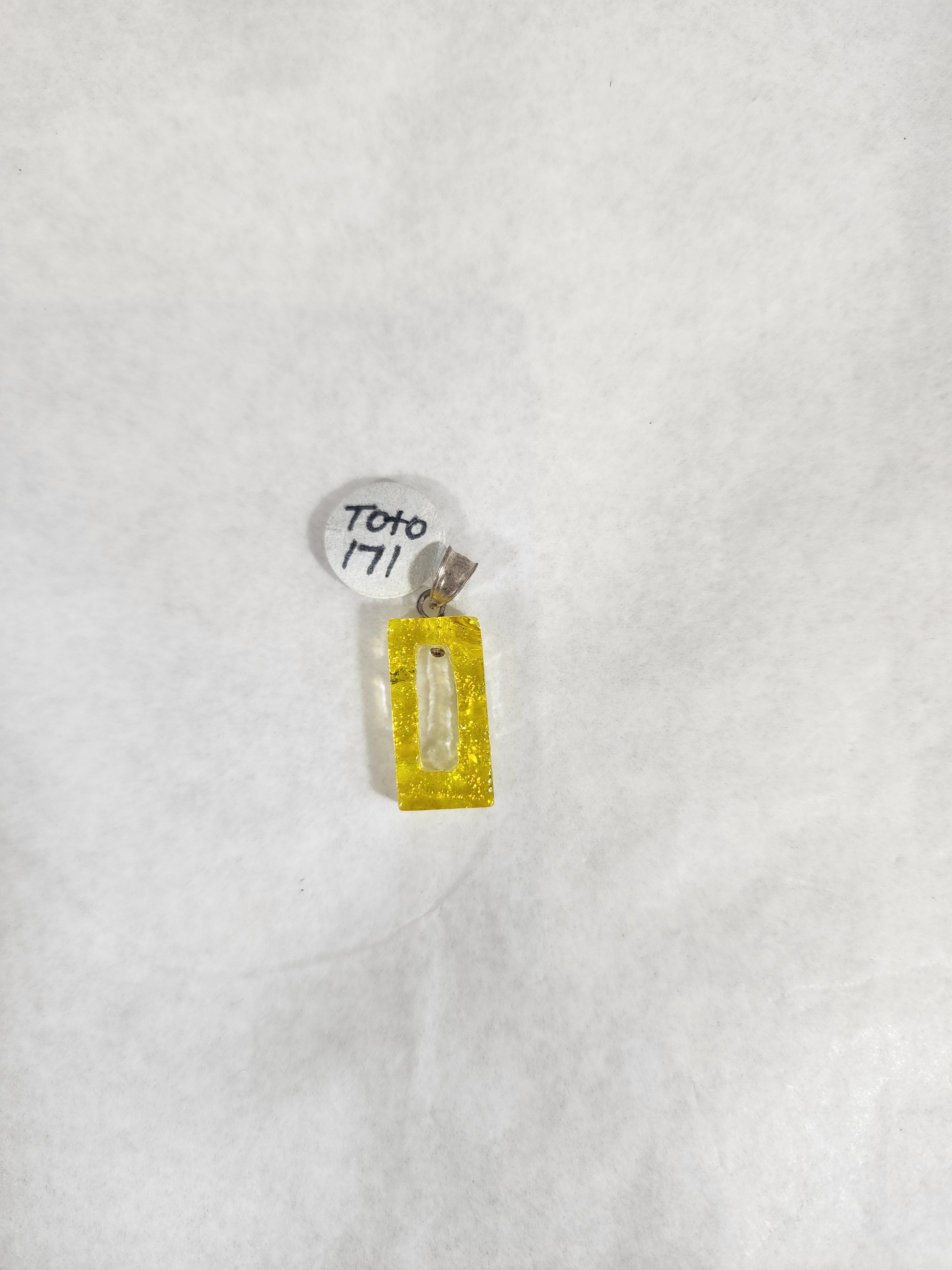 Yellow Small Rectangle Pendant