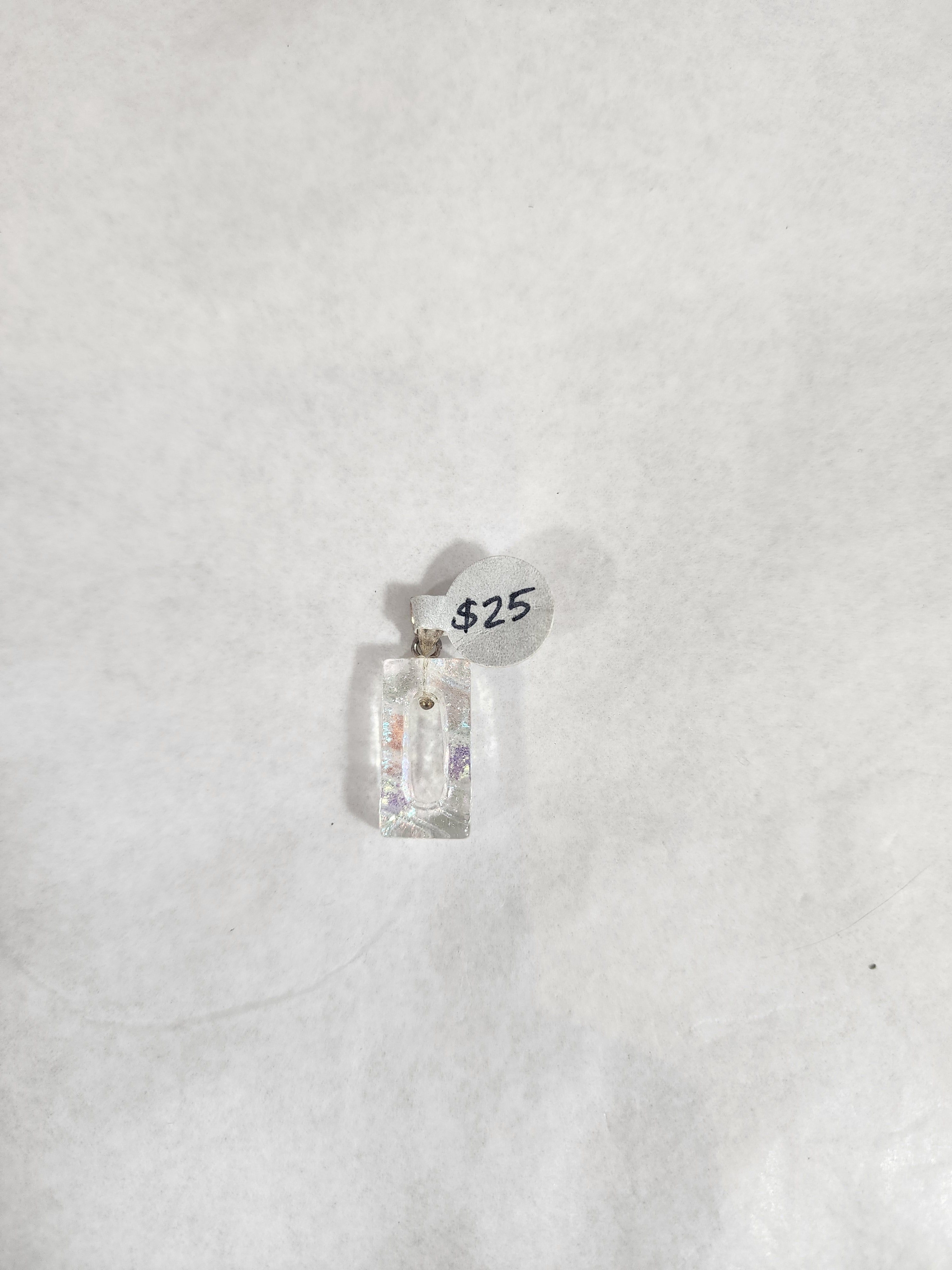 White Small Rectangle Pendant