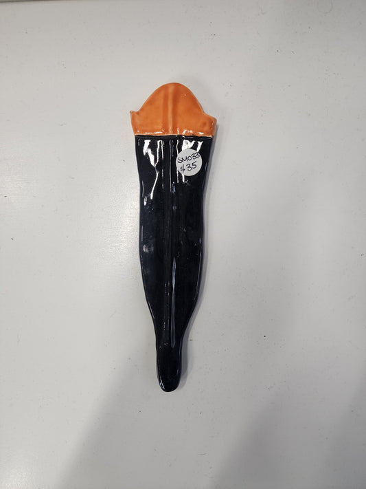 Huia Feather - Ceramic Wall Hanging