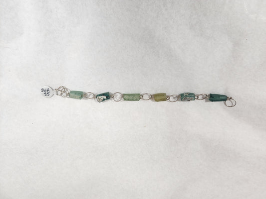 Green & Aqua Multi Beads - Bracelet