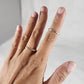 Reticulated Silver Stacking Ring