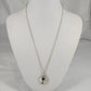 Pink Tourmaline Shell Fragment - Necklace