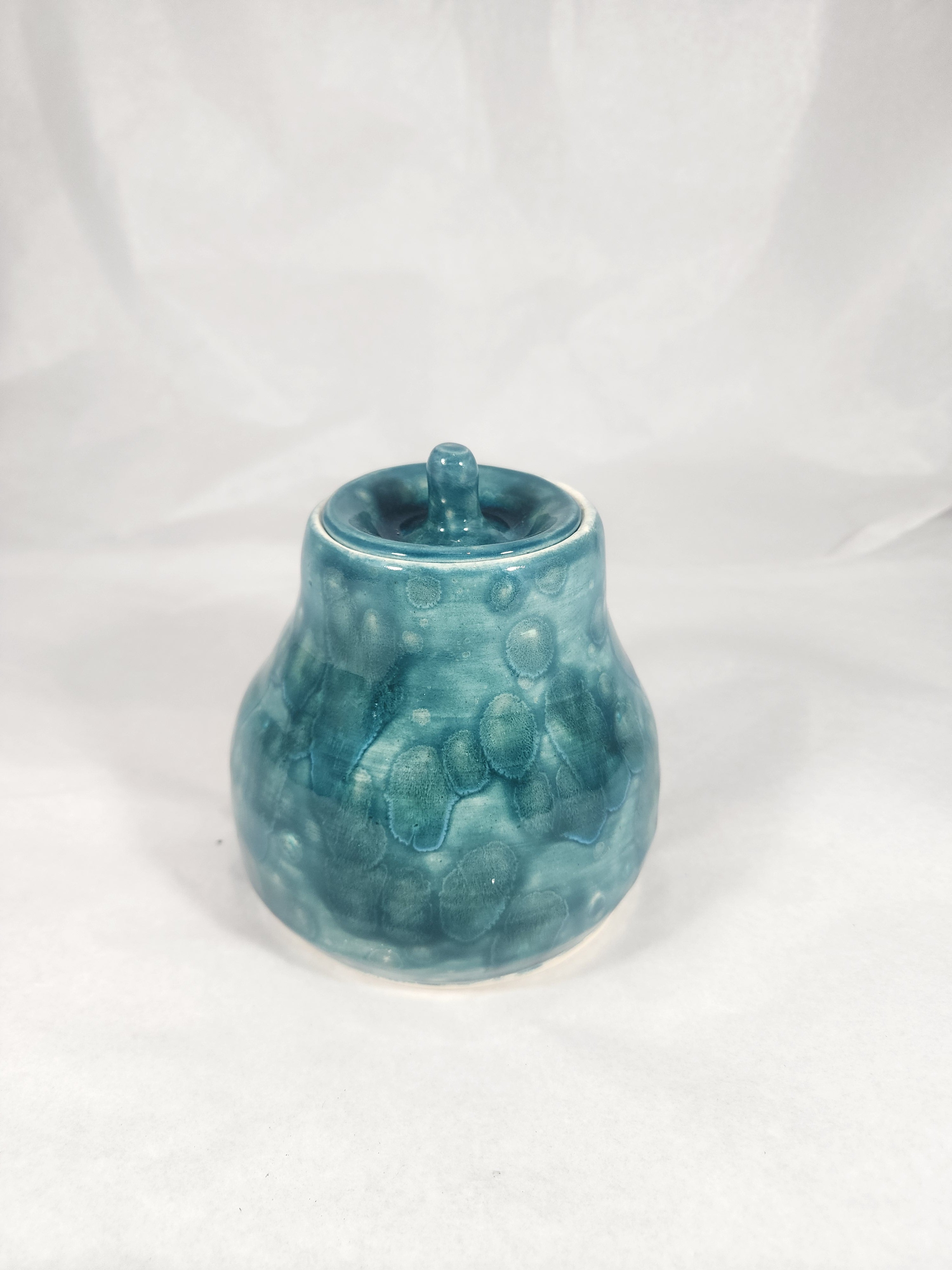 Dark Turquoise Neptune Jar