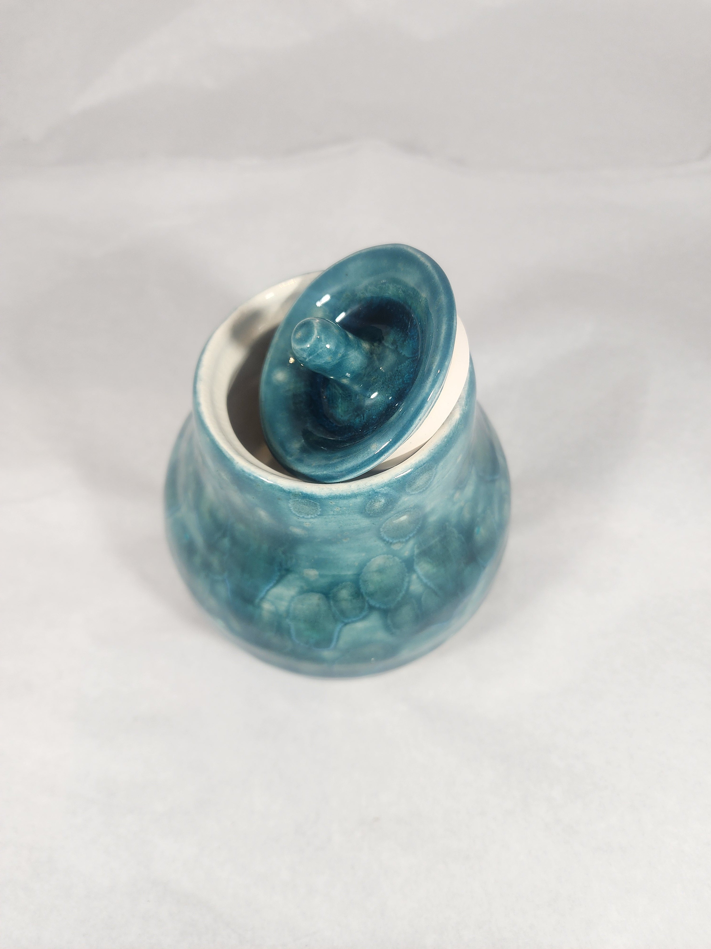 Dark Turquoise Neptune Jar