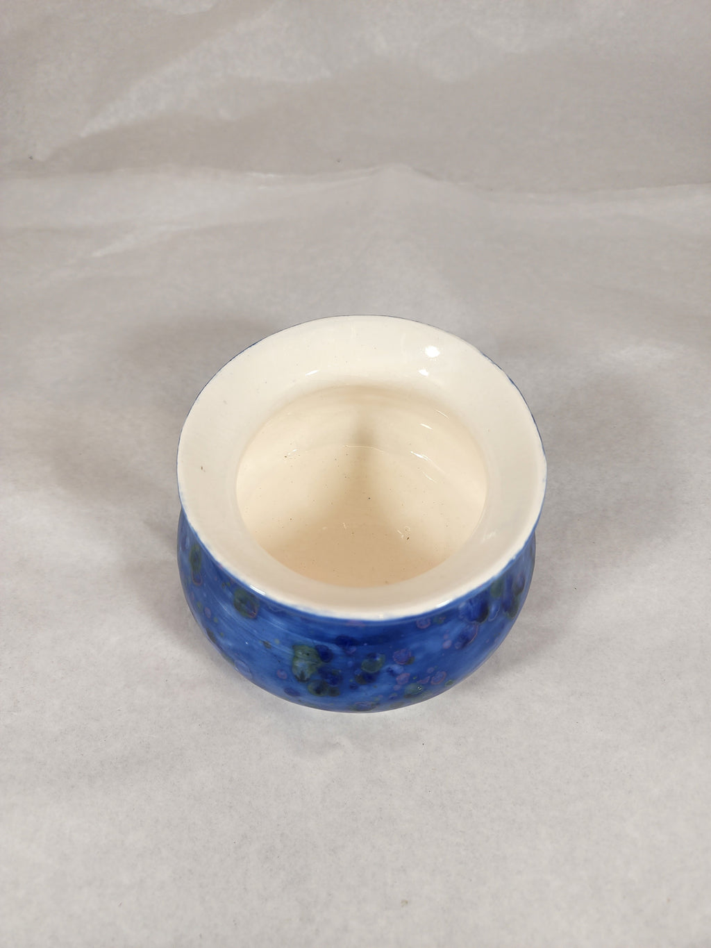 Small Blue Speckled Vase