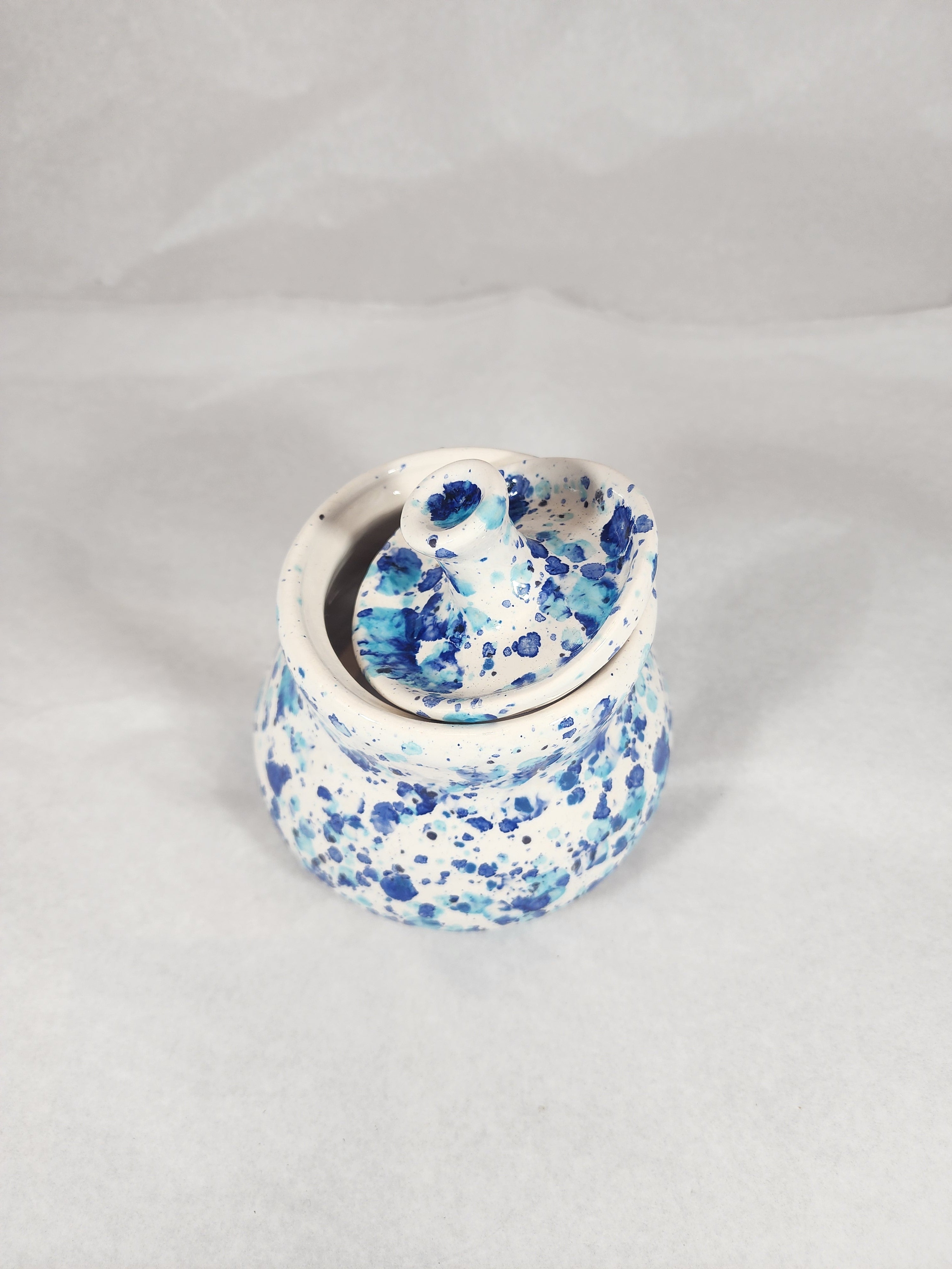 Lolly Jar with Lid - Blue Eyes