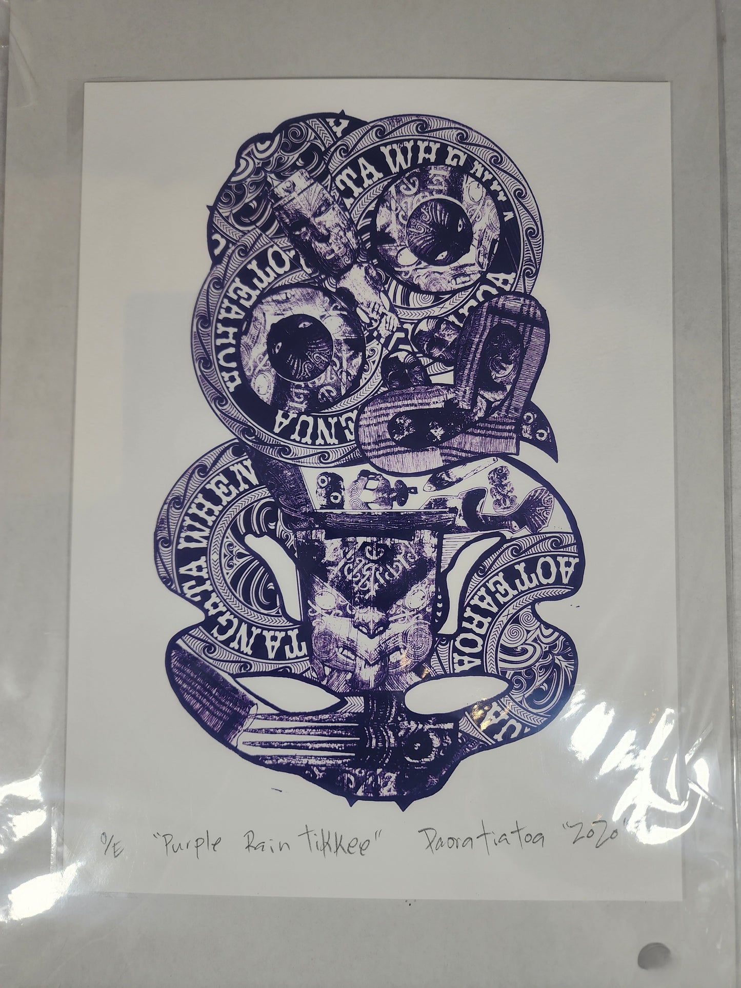 Purple Rain Tikkee - Screen Print
