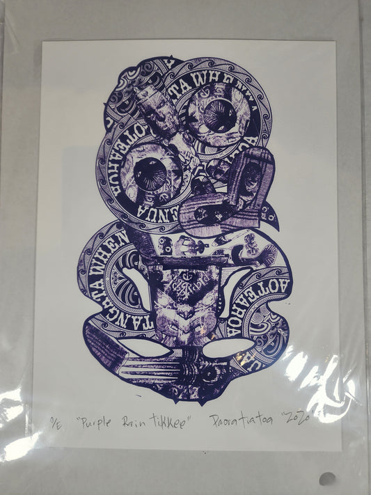Purple Rain Tikkee - Screen Print