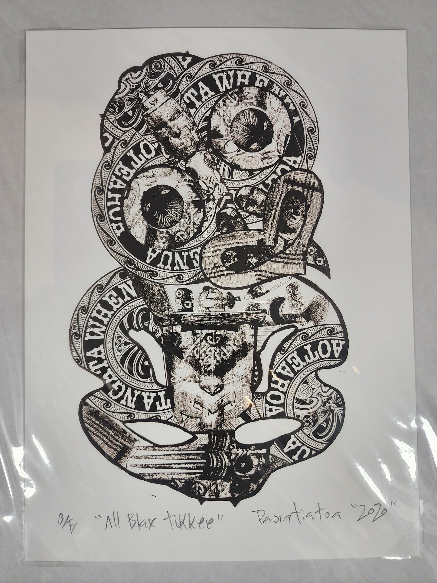 All Blax Tikkee - Screen Print