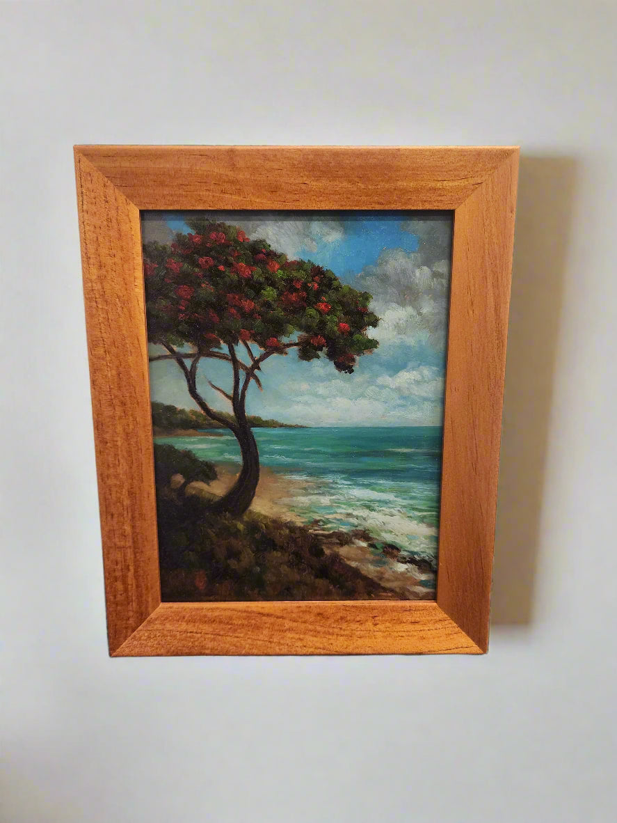 Pohutukawa Bay by the Sea - Original Painting