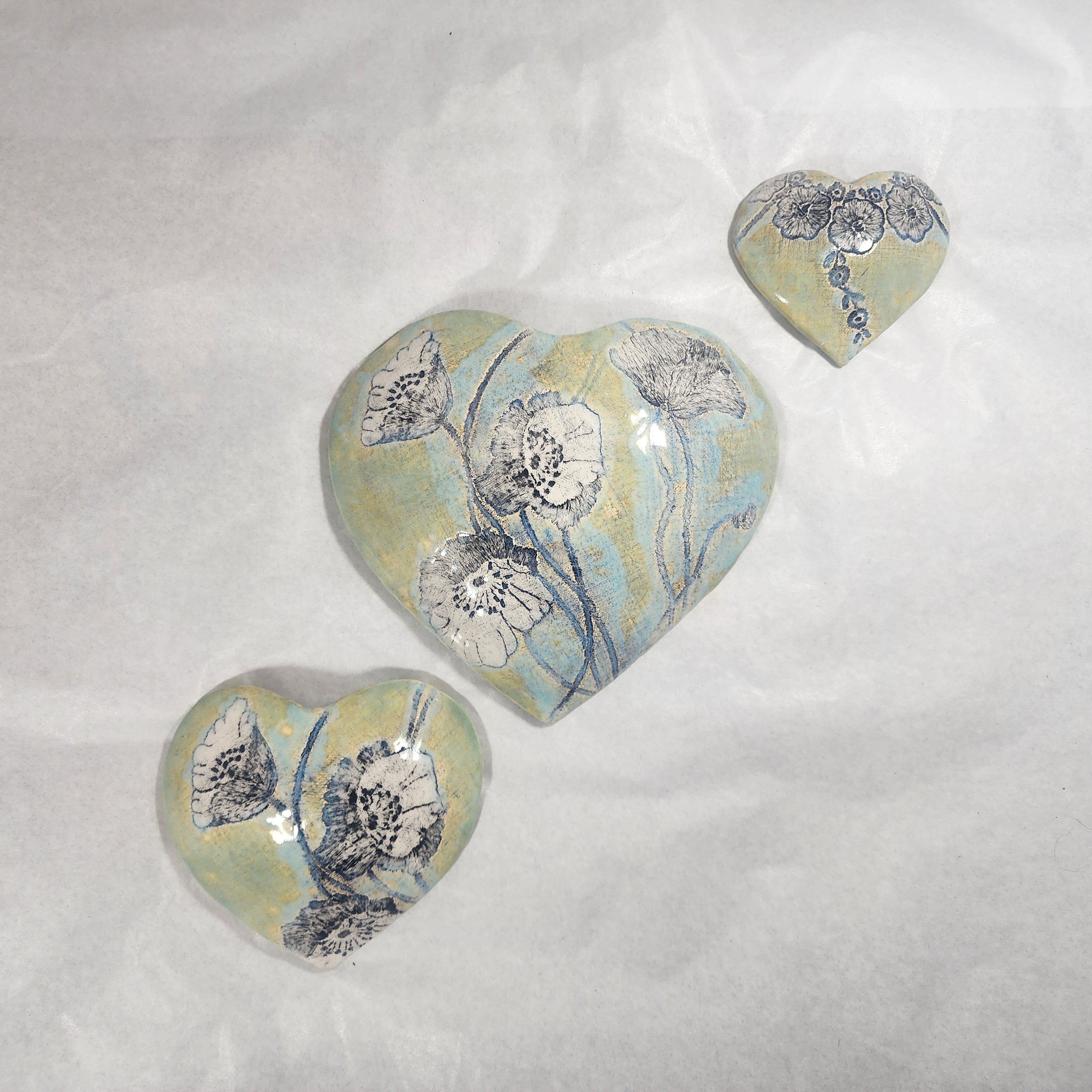 Hearts - Ceramic Wall Hanging