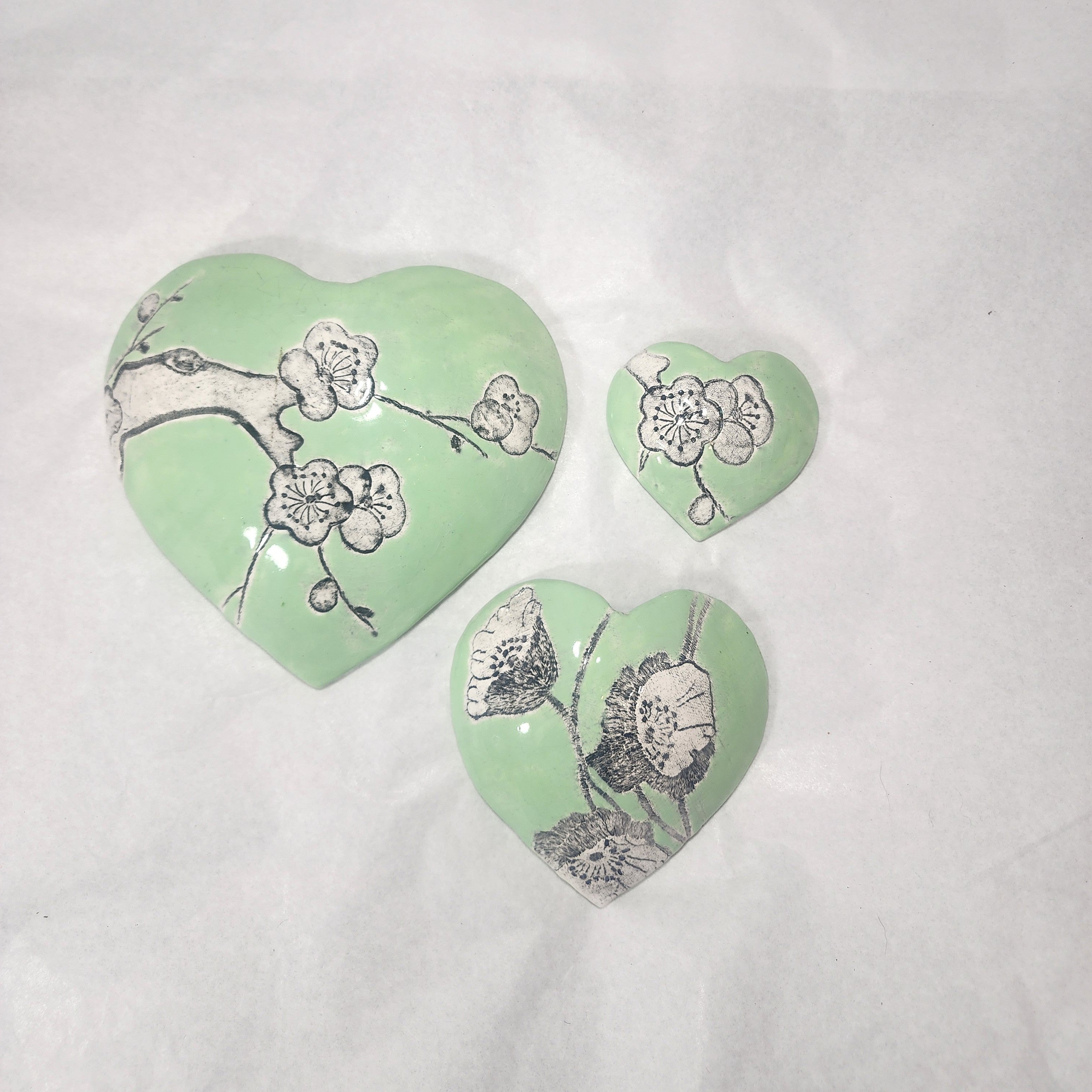 Hearts - Ceramic Wall Hanging