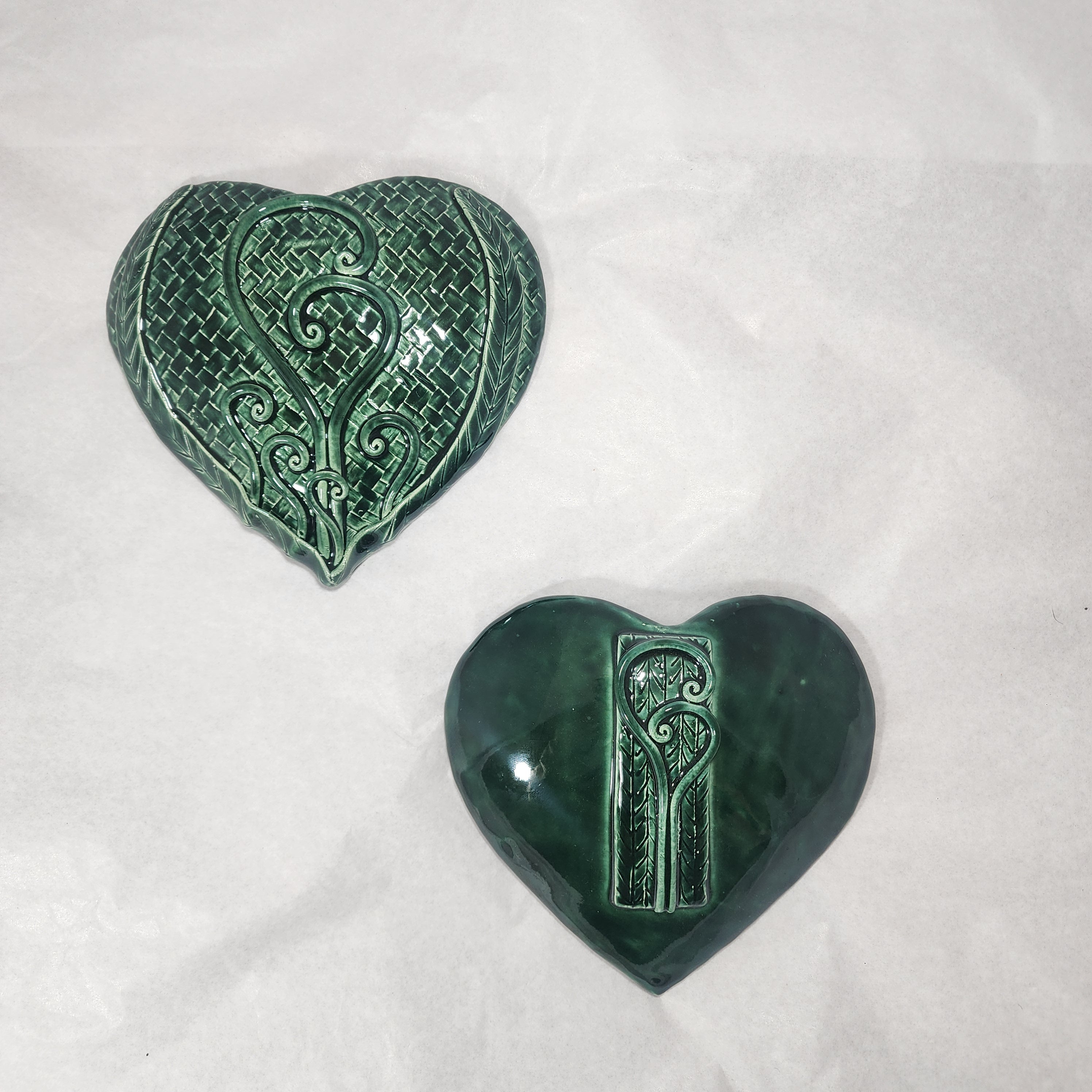 Koru Hearts - Ceramic Wall Hanging