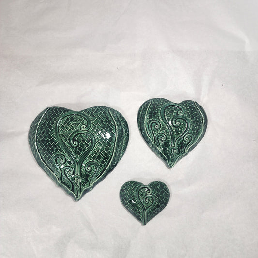 Koru Hearts - Ceramic Wall Hanging