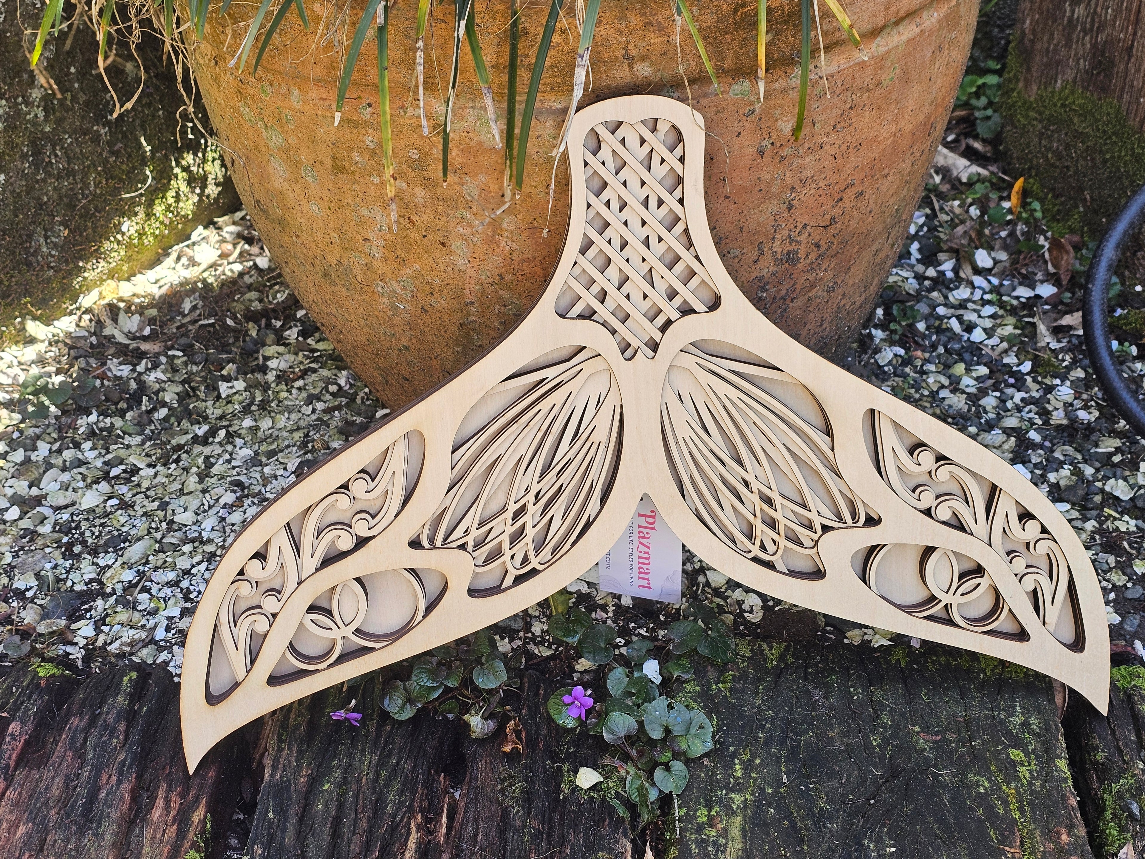 3D Whale Tail - Wall Art