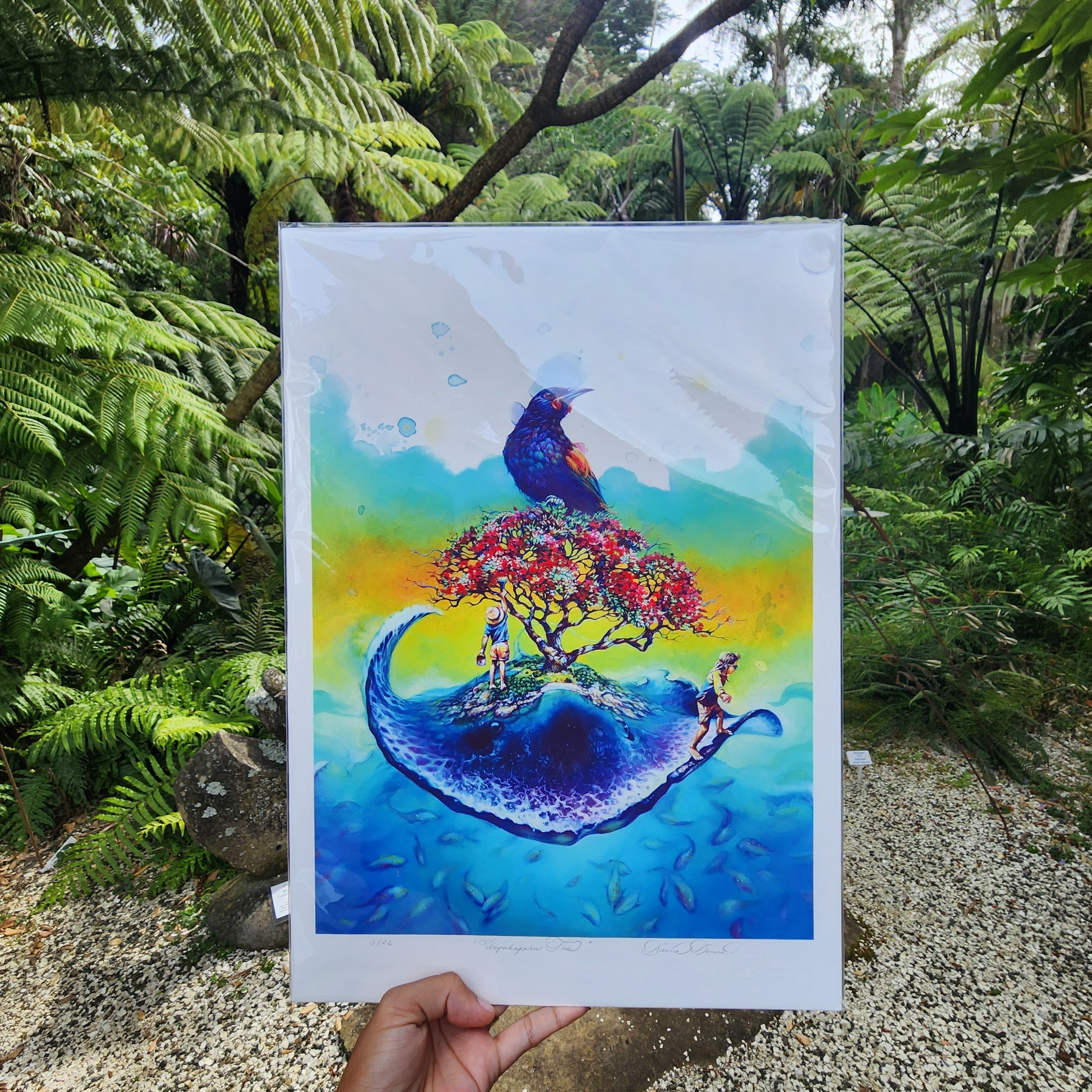 Urupukapuka Tide - Paper Print