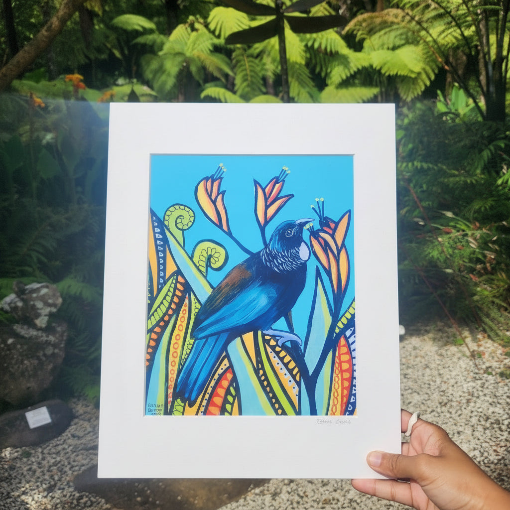Summer Birds Series Tui - Paper Print
