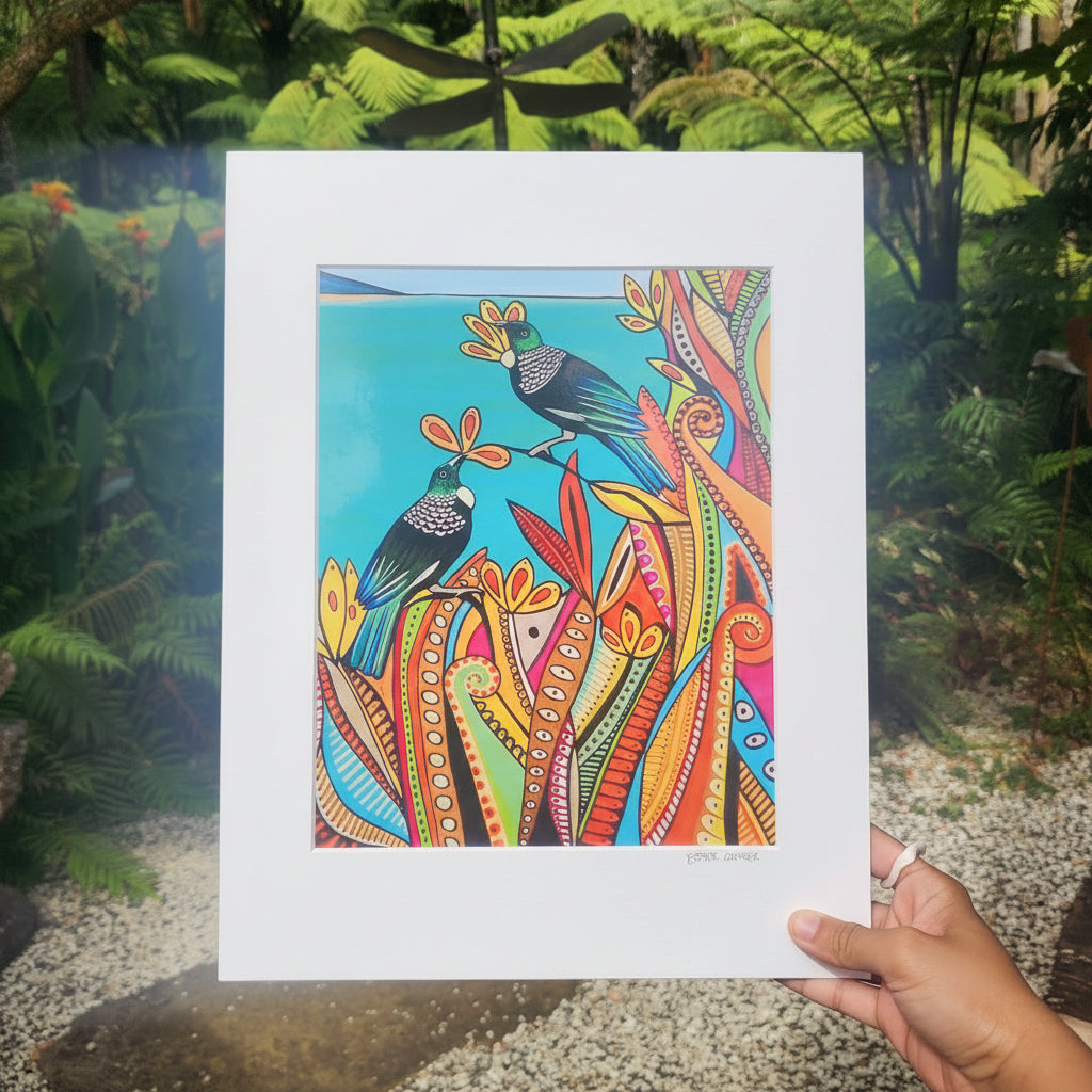 Autumn Tui - Paper Print