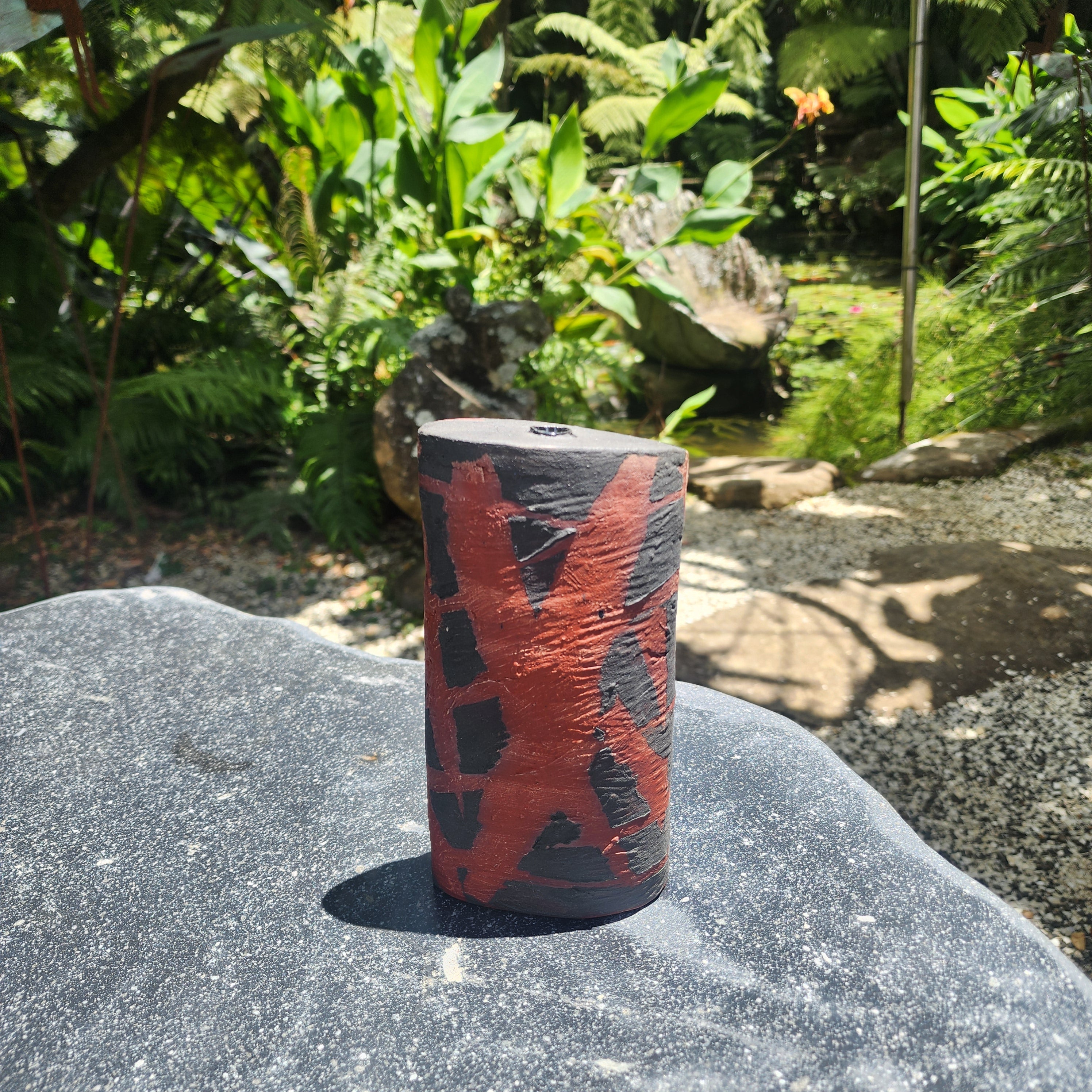 Black Stripe Vase 23/20