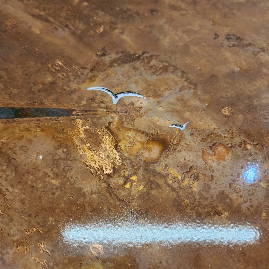 Into The Great Wide Open - Large Round Copper Panel