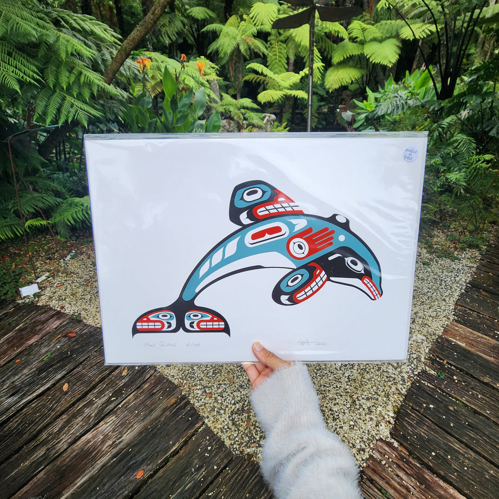 Maui Dolphin - Paper Print