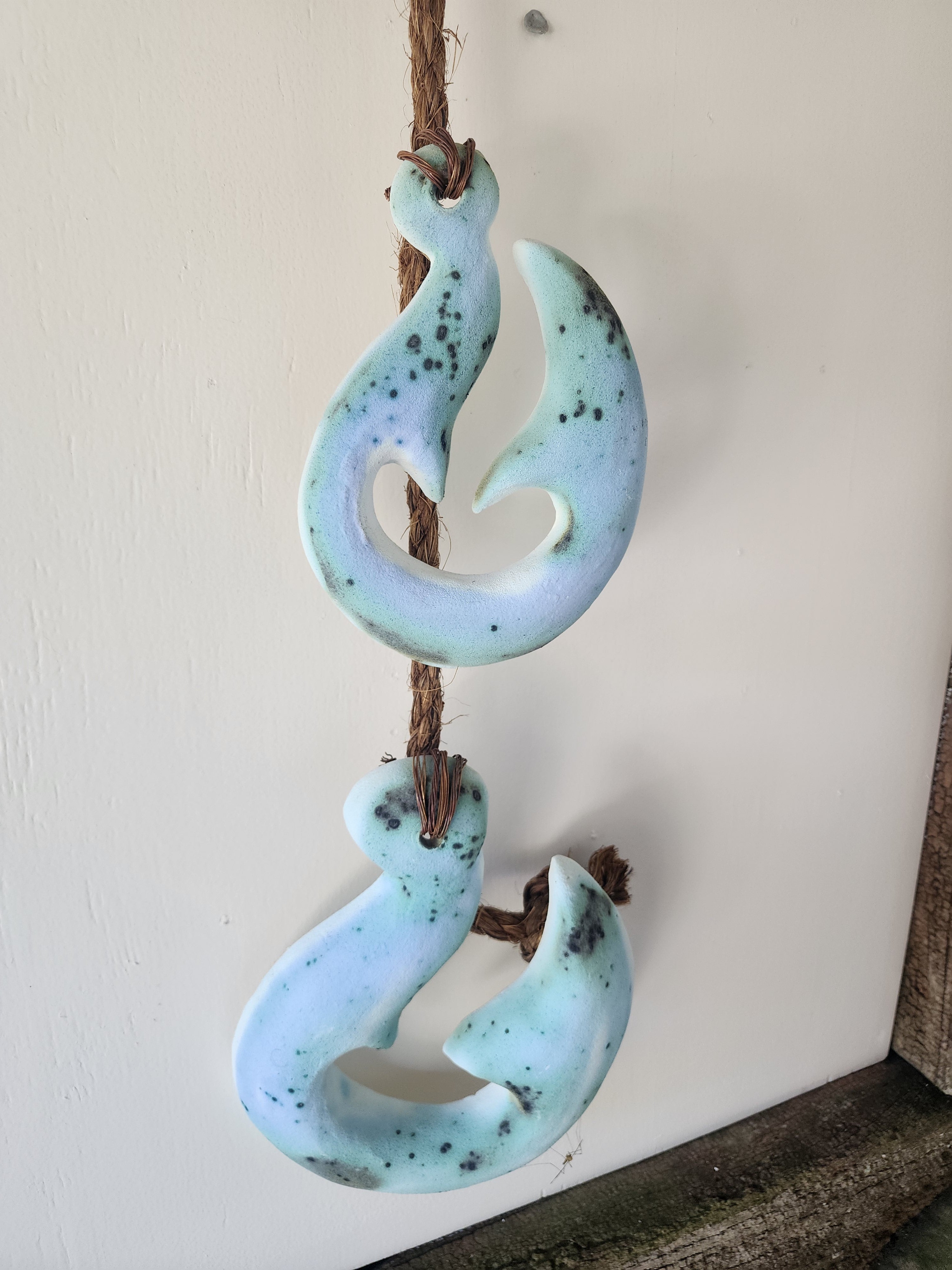 Hooks with Shells - Wall Hanging