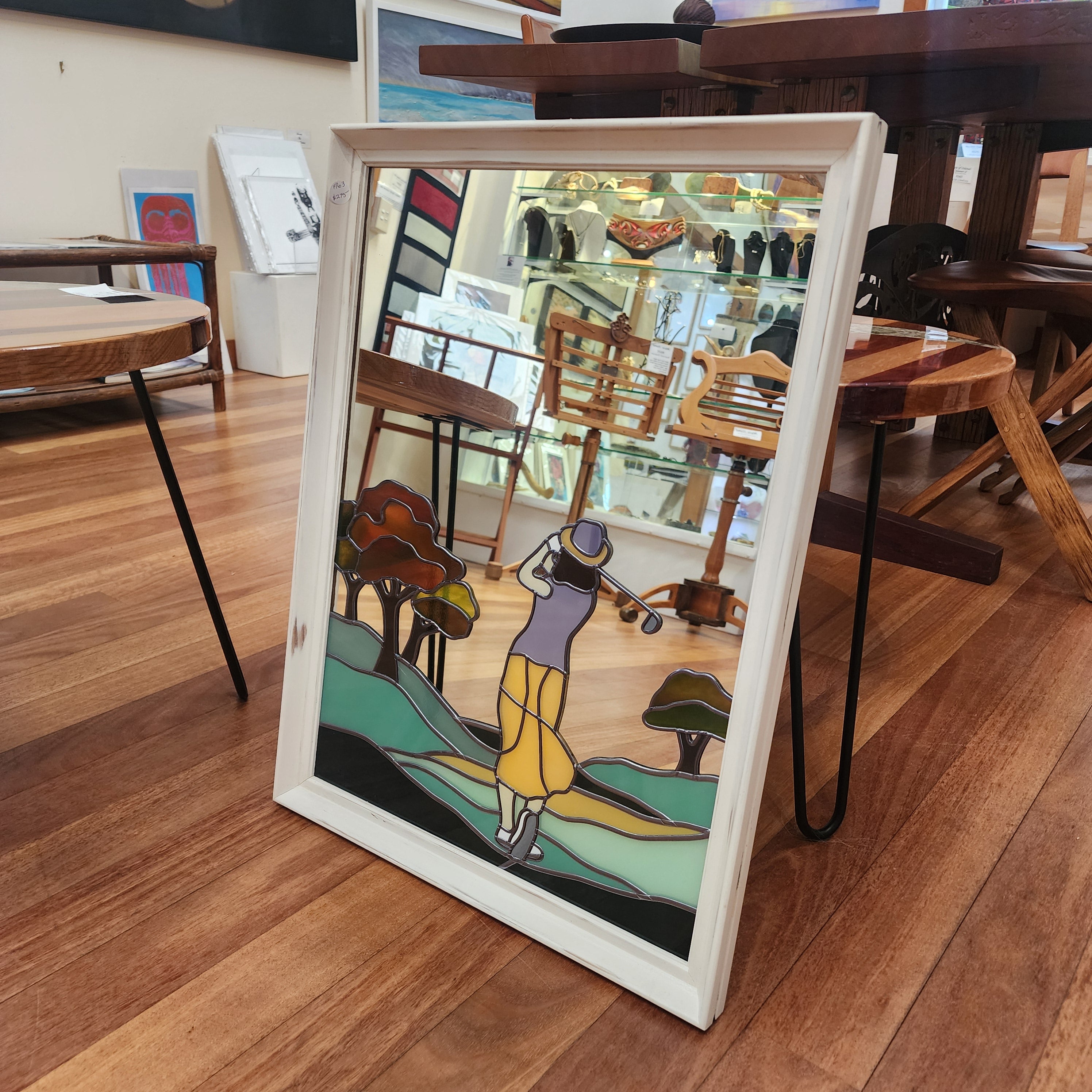 Golfing Lady - Mirror Art