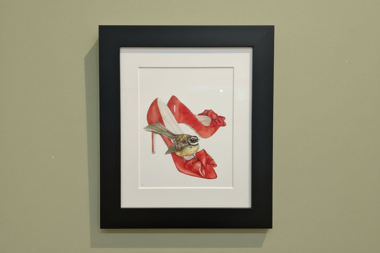 Fantail & Red Heels - Original Painting
