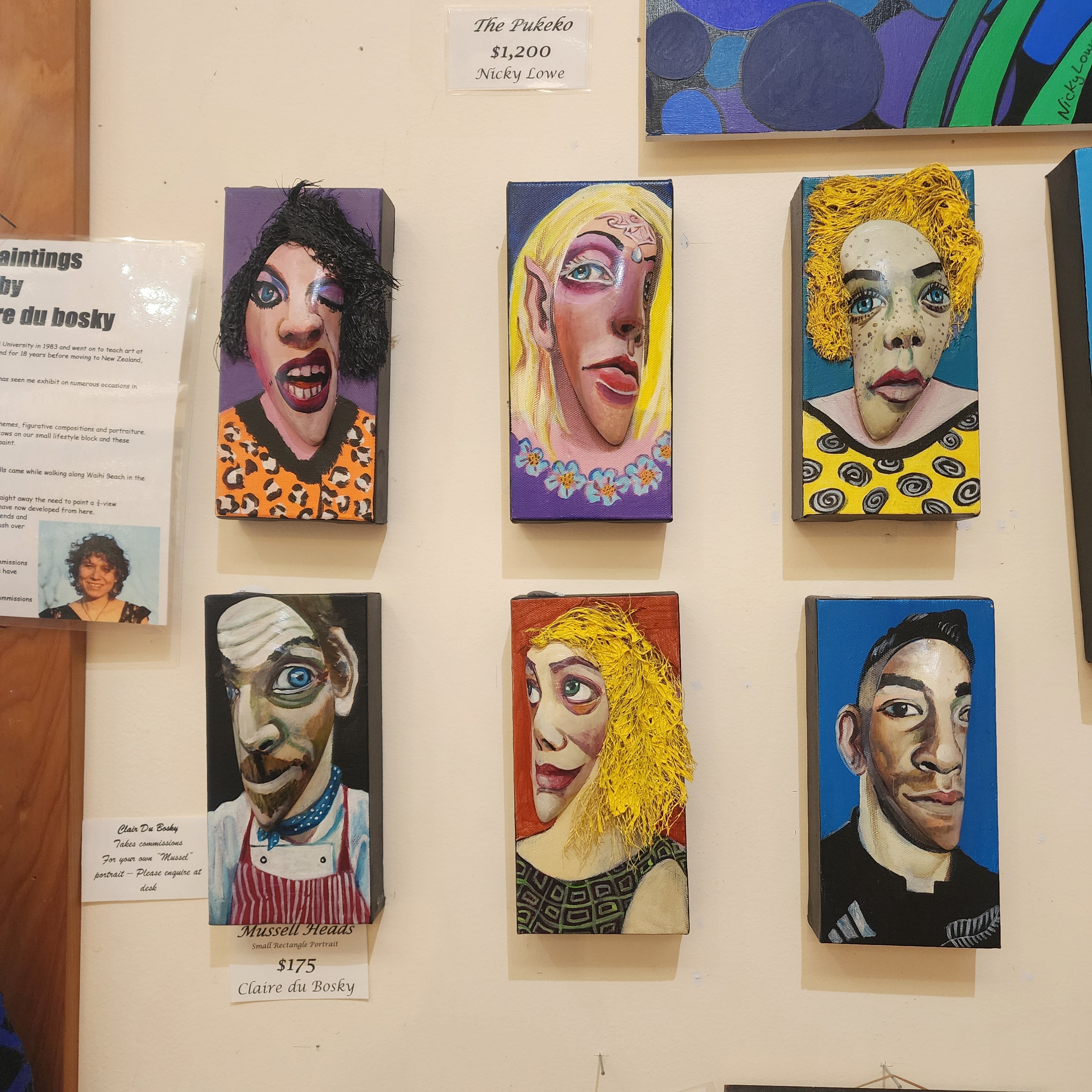 Mussel Heads Rectangle Paintings