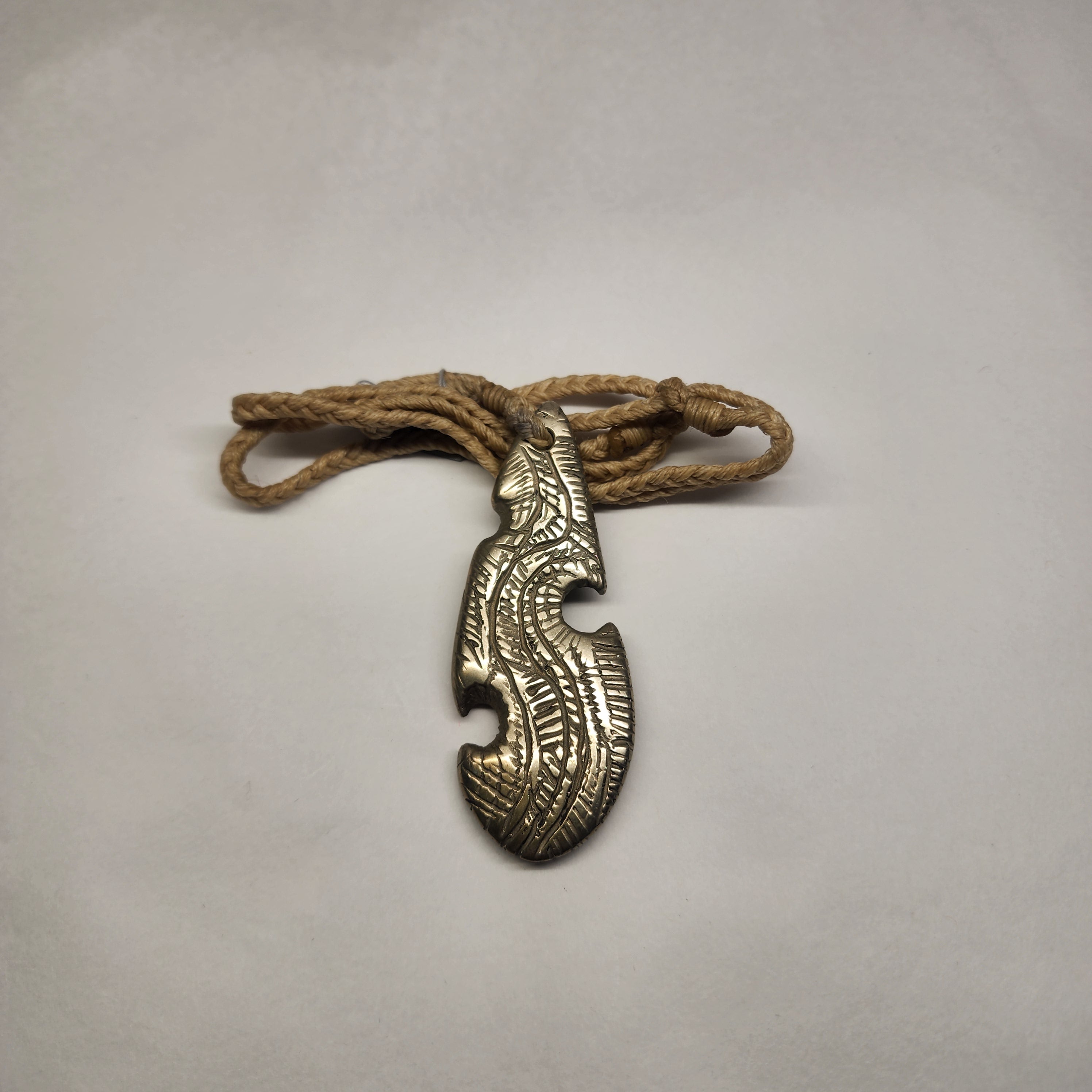 White Bronze Pendant - Flame