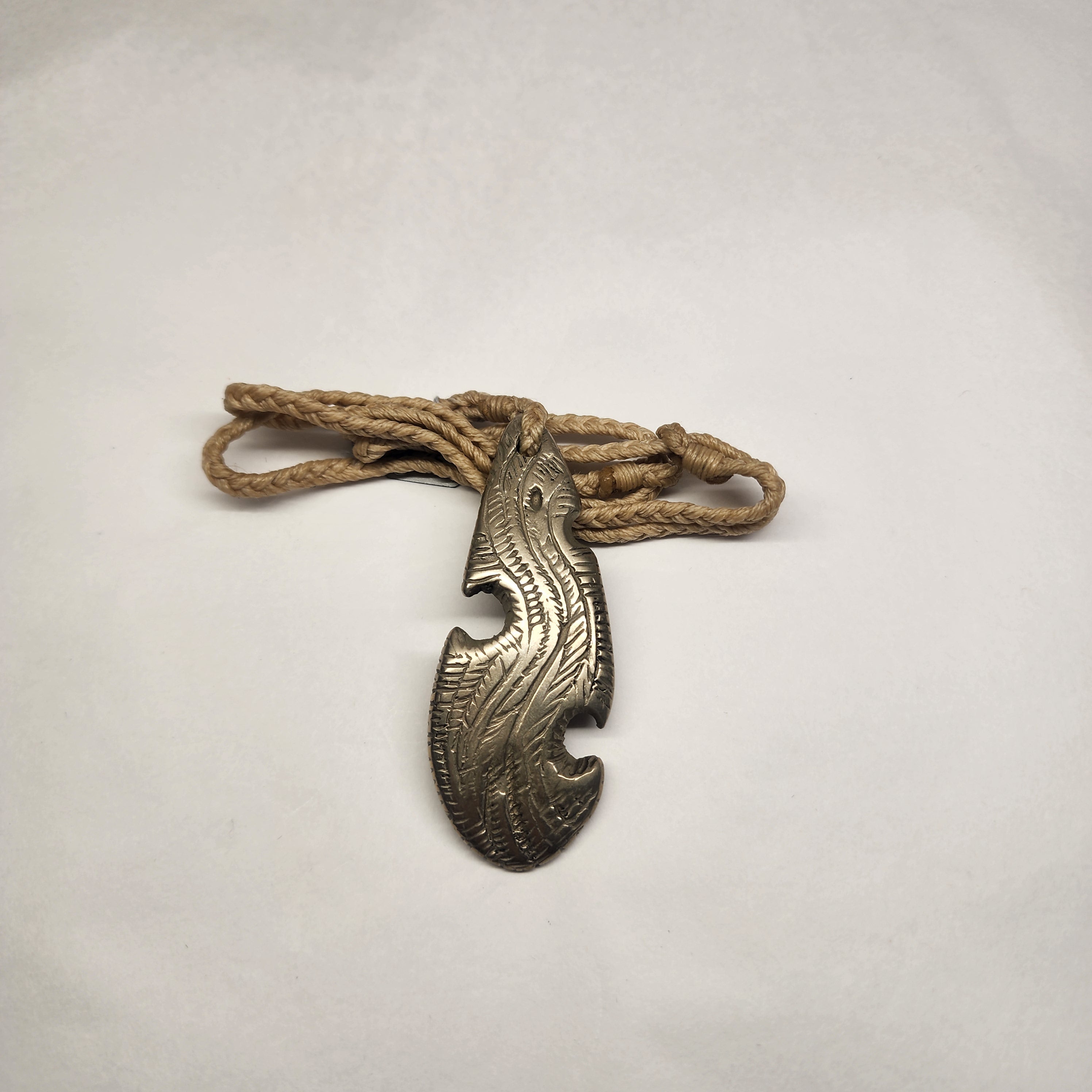 White Bronze Pendant - Flame