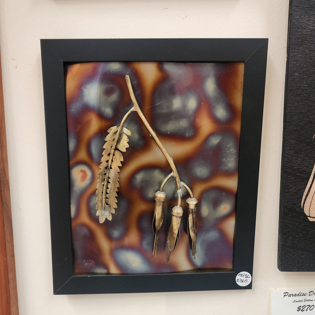 Kowhai Flower Picture - Framed