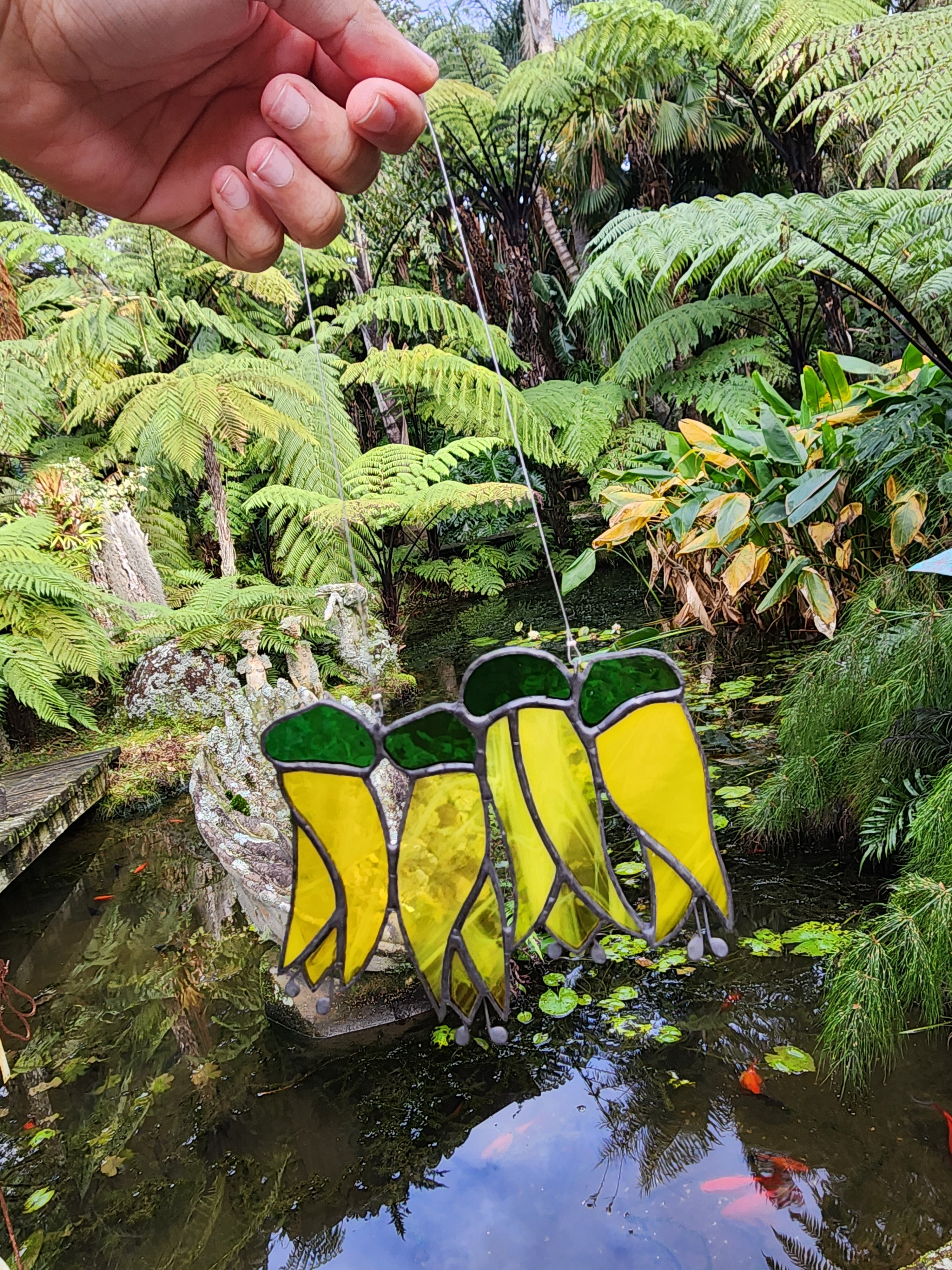 Kowhai Flowers - Stained Glass