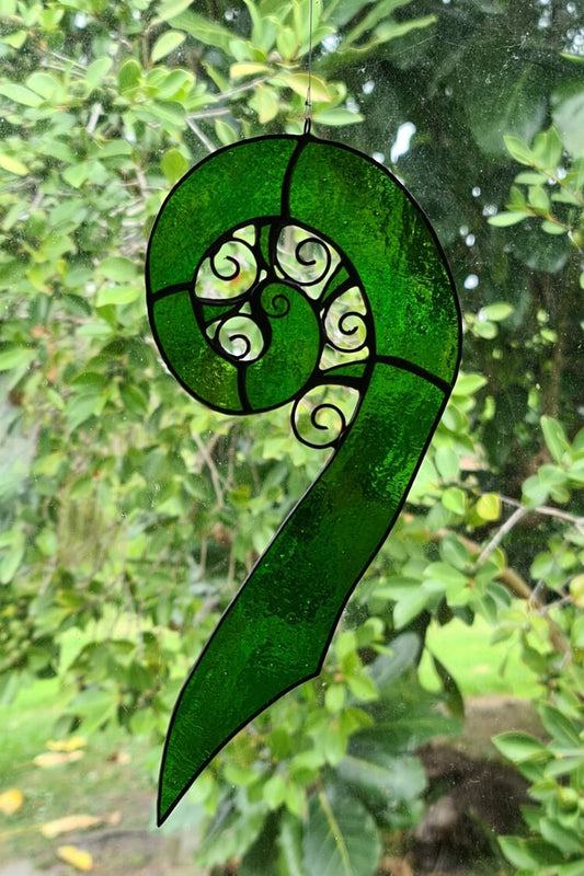 Ponga Frond - Stained Glass