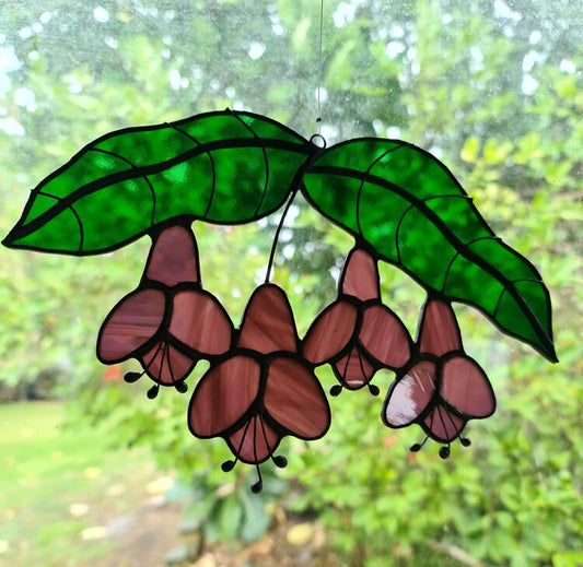 Puriri Flowers  - Stained Glass