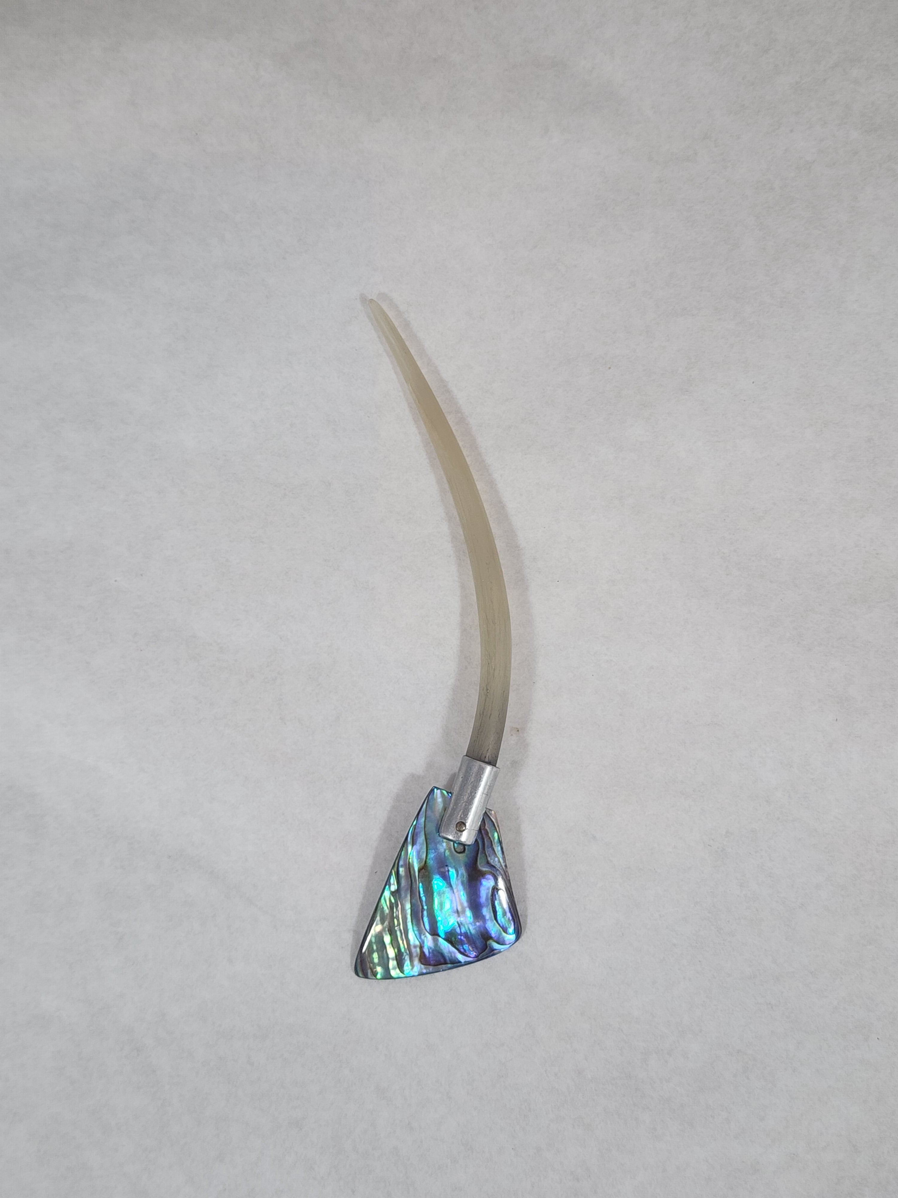 Hair Stick - Goat Horn and Paua