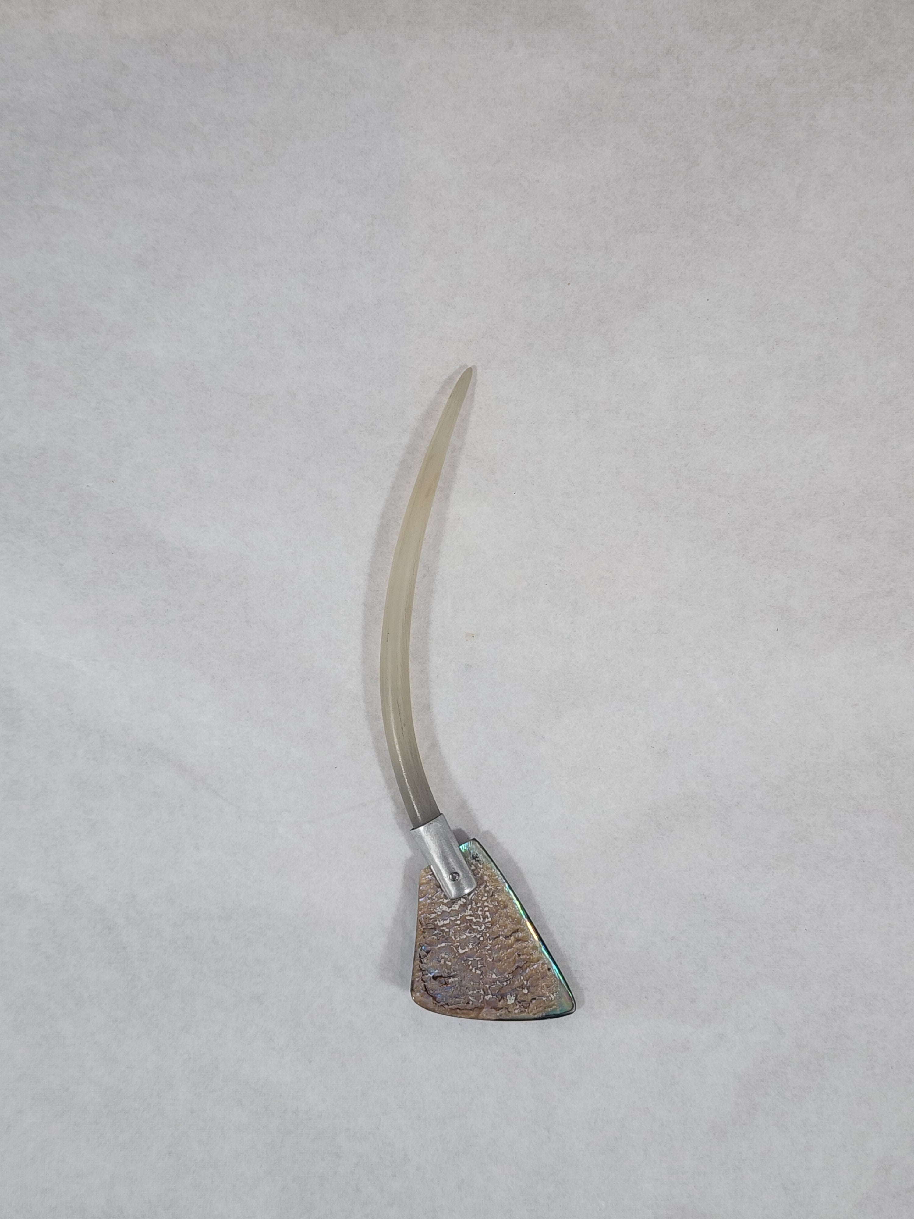 Hair Stick - Goat Horn and Paua