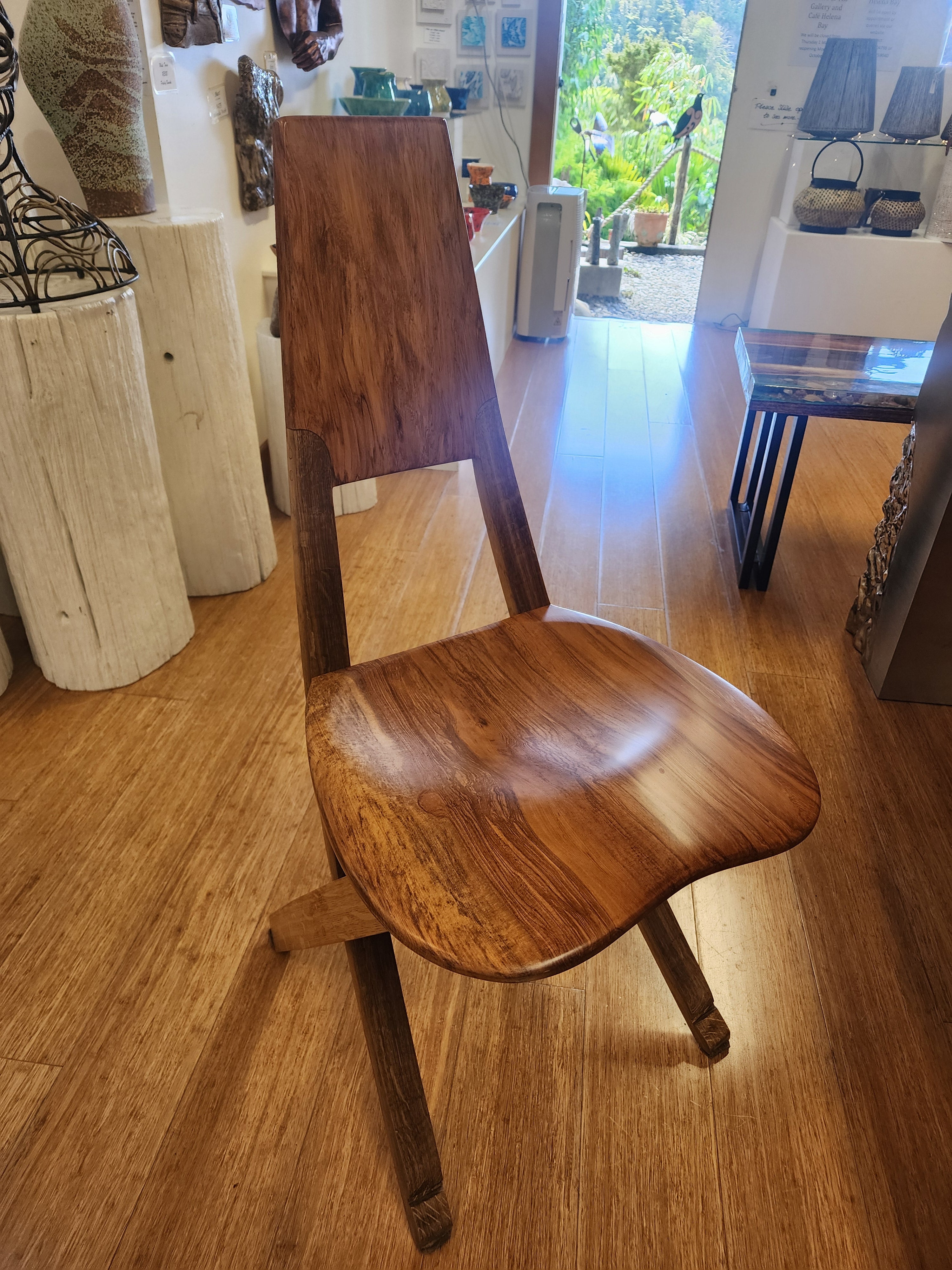 Oak and Kauri Wine Barrel Chair