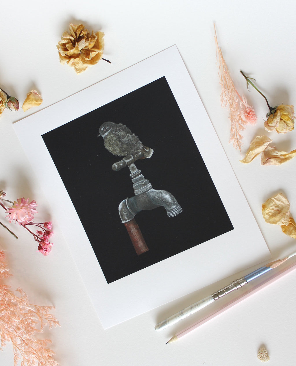 Piwakawaka on Tap - Limited Edition Print