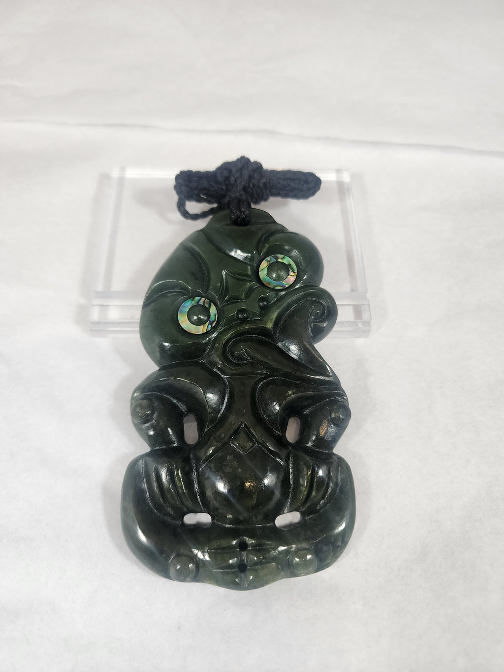 XXL Tiki with Paua Eyes - Pounamu