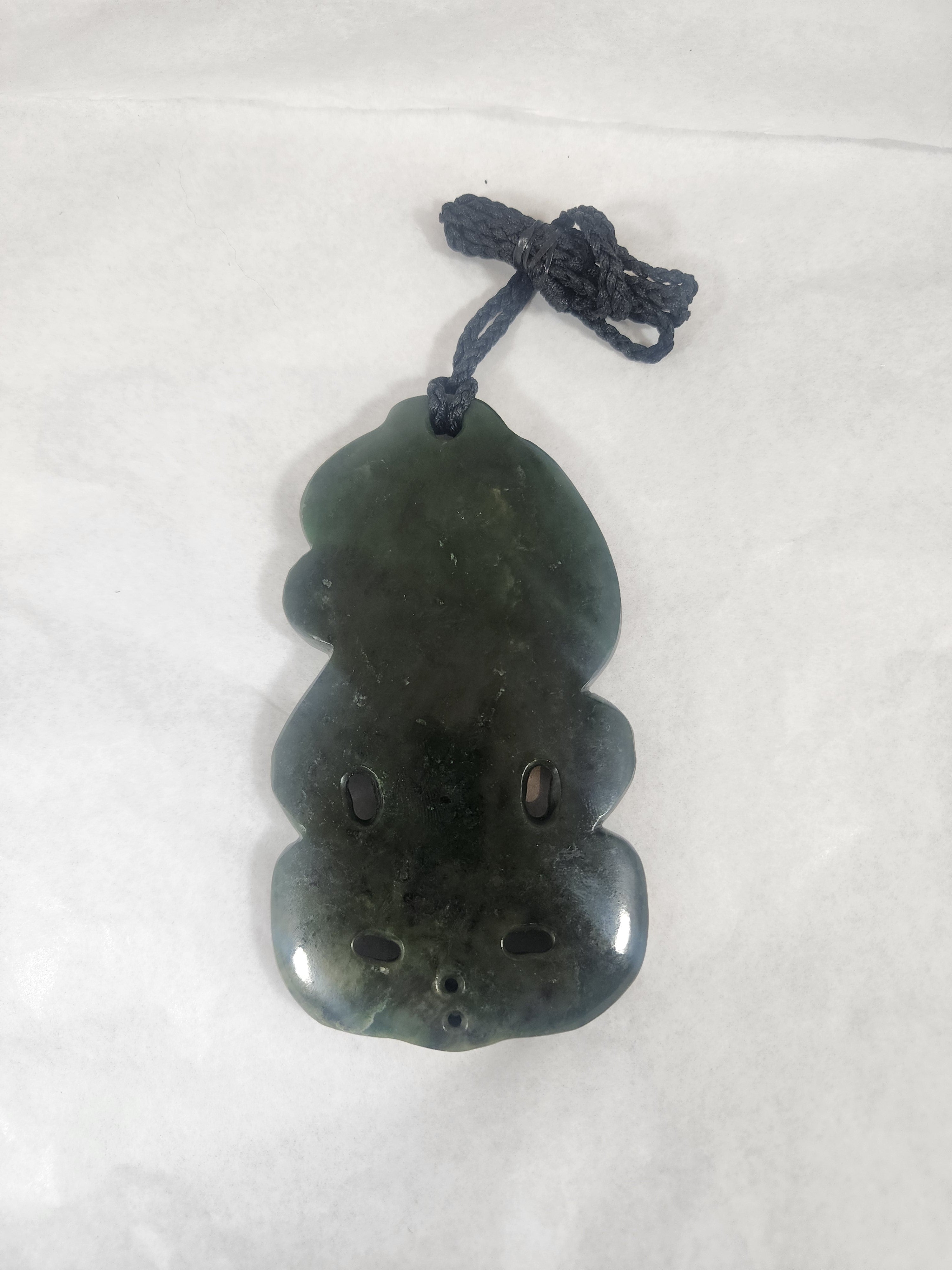 XXL Tiki with Paua Eyes - Pounamu