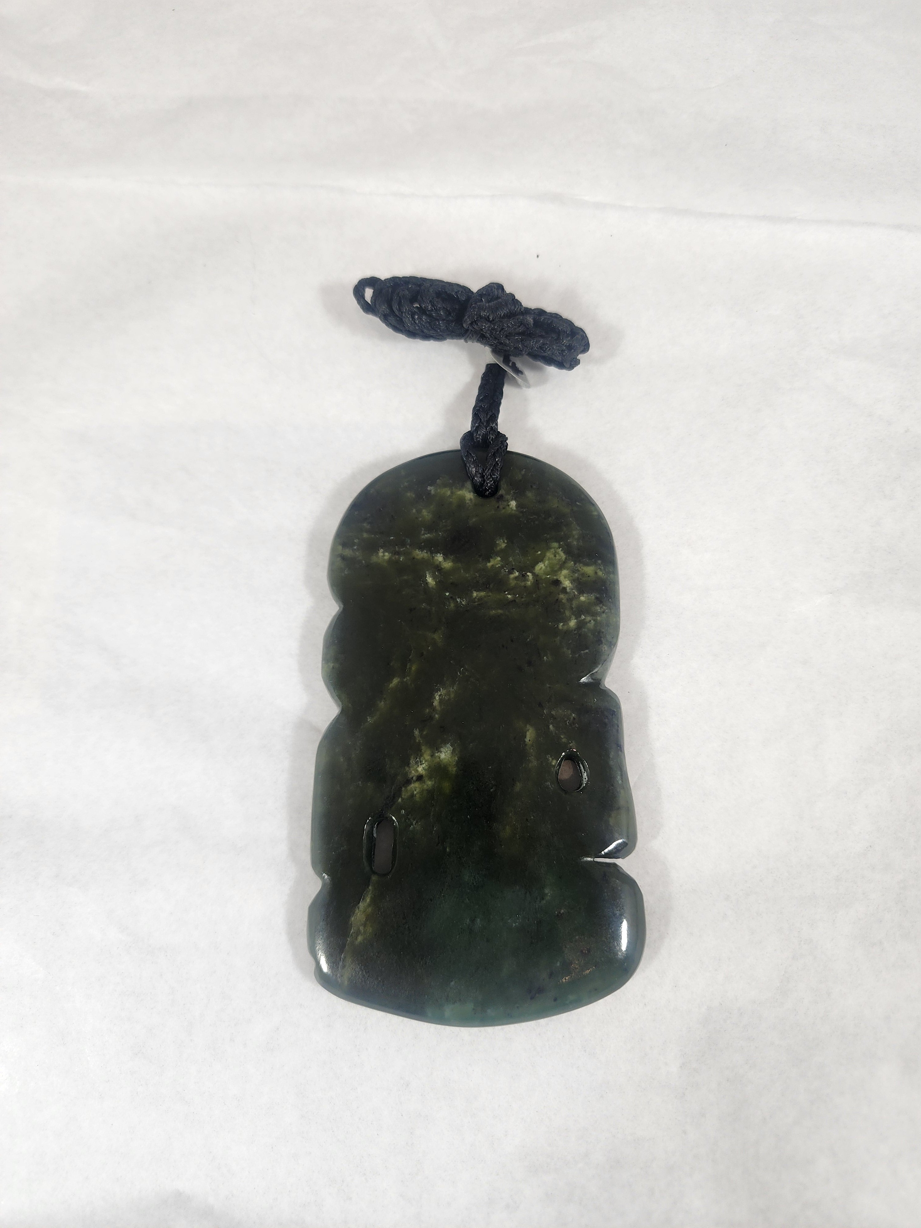 XL Tiki with Paua Eyes - Pounamu