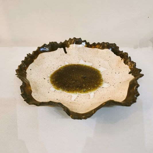 Amber Torn Bowl
