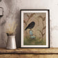 Karure (NZ Black Robin) - Limited Edition Paper Print