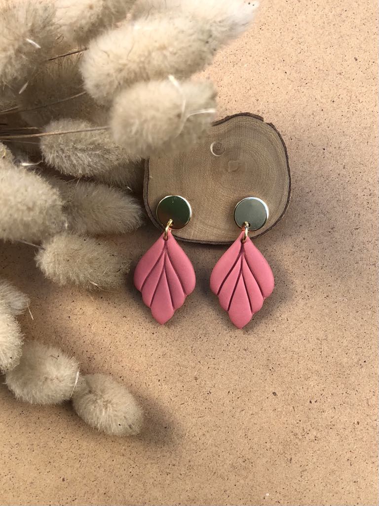 Small Leaf Raspberry - Earring