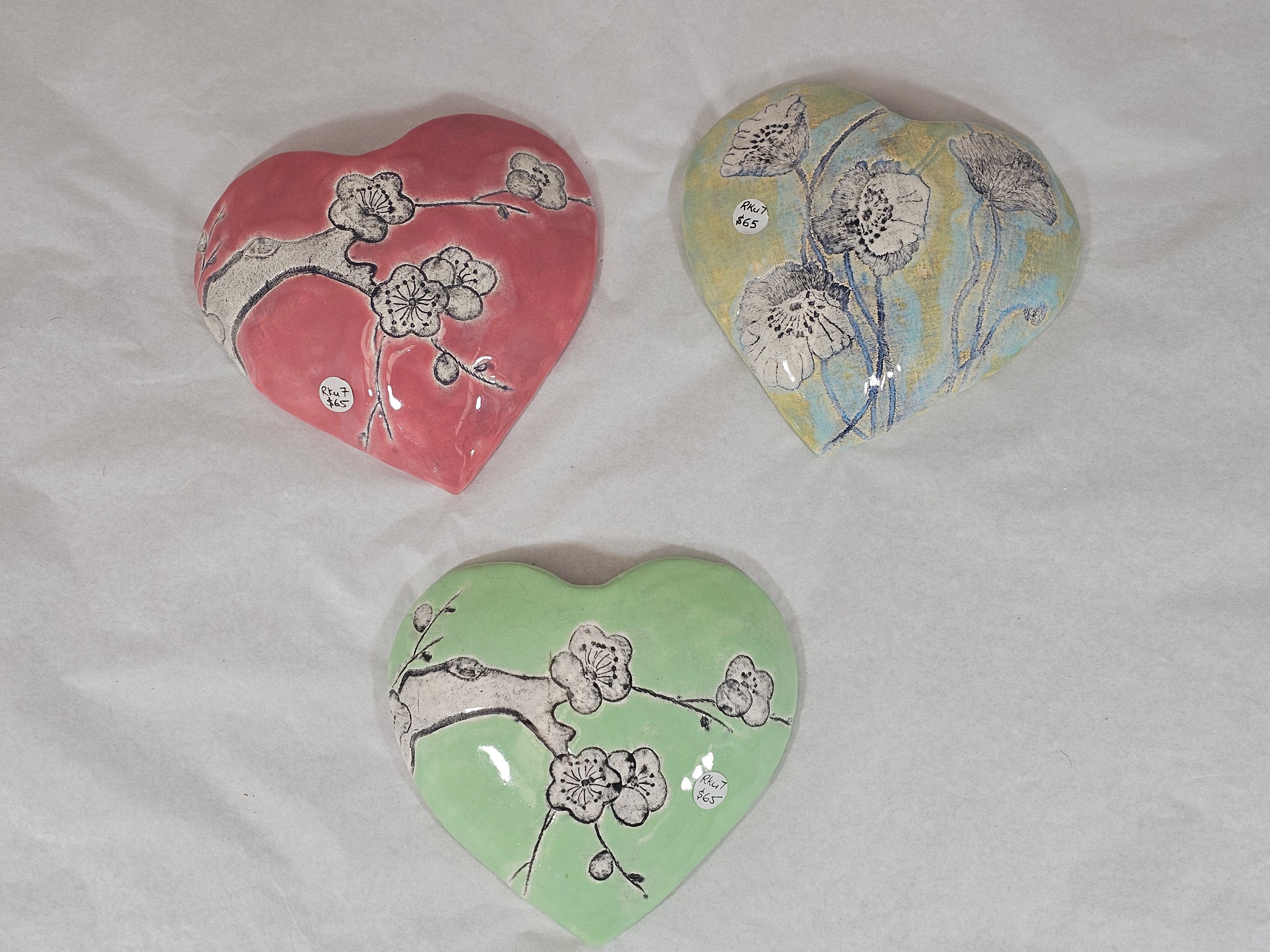 Hearts - Ceramic Wall Hanging