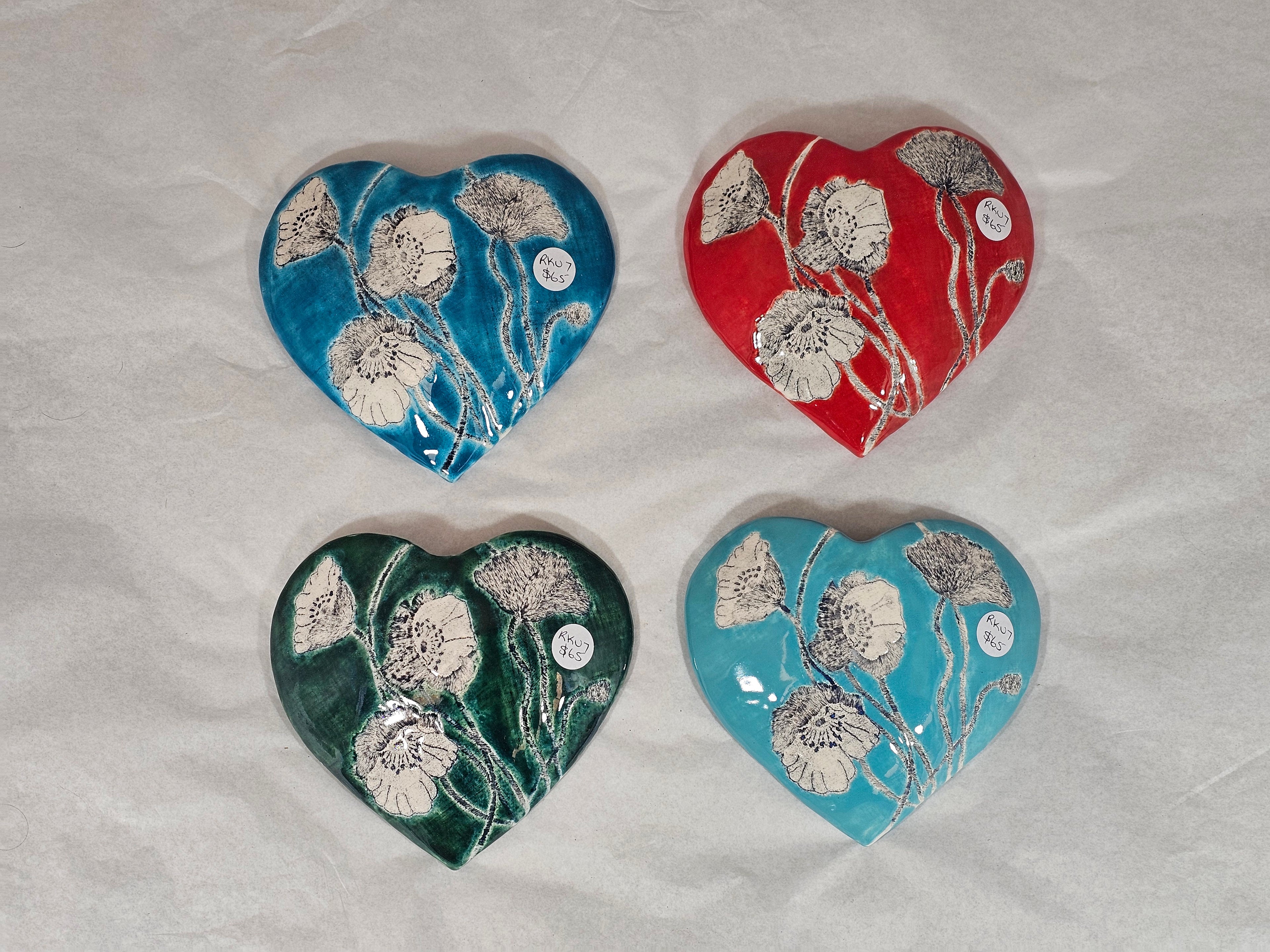 Hearts - Ceramic Wall Hanging