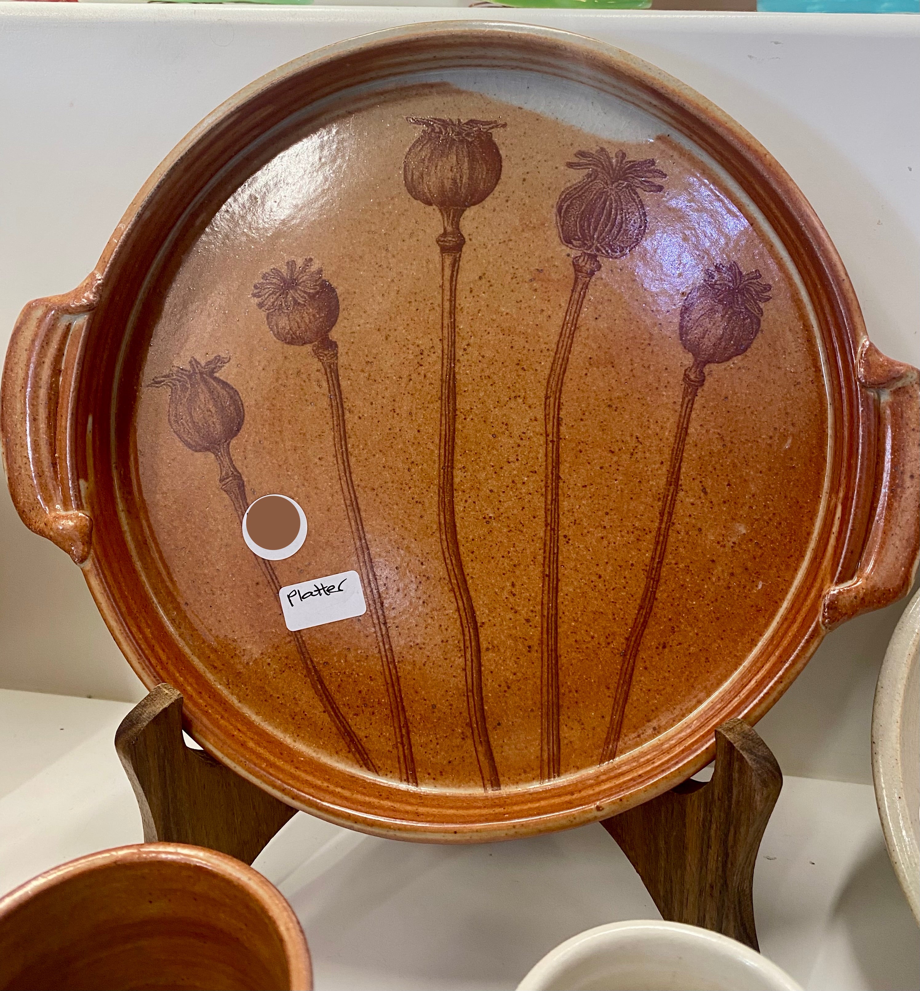 Poppy Platter Brown